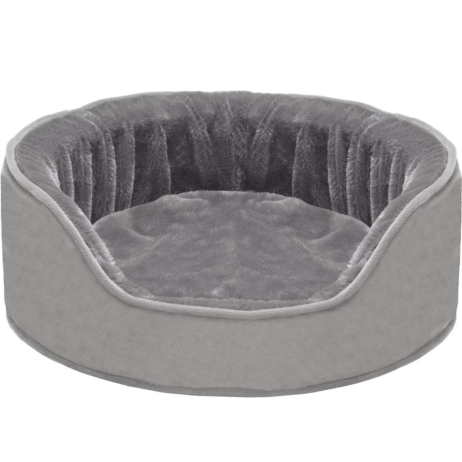 FurHaven Plush & Velvet Orthopedic Bolster Cat & Dog Bed With Removable Cover - Image 3