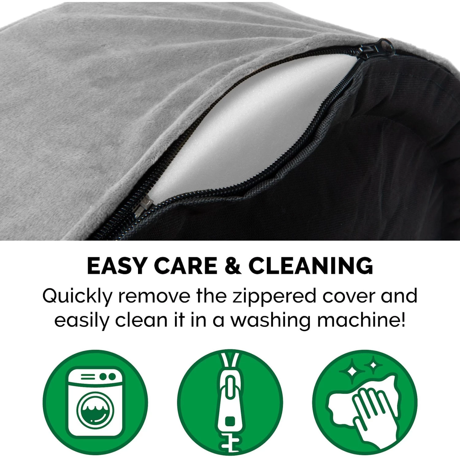 FurHaven Plush & Velvet Orthopedic Bolster Cat & Dog Bed With Removable Cover - Image 7