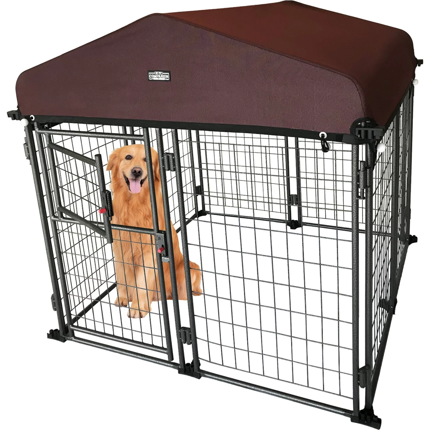 Two By Two Dog Kennel, Black Diamond, 48-in - Image 2