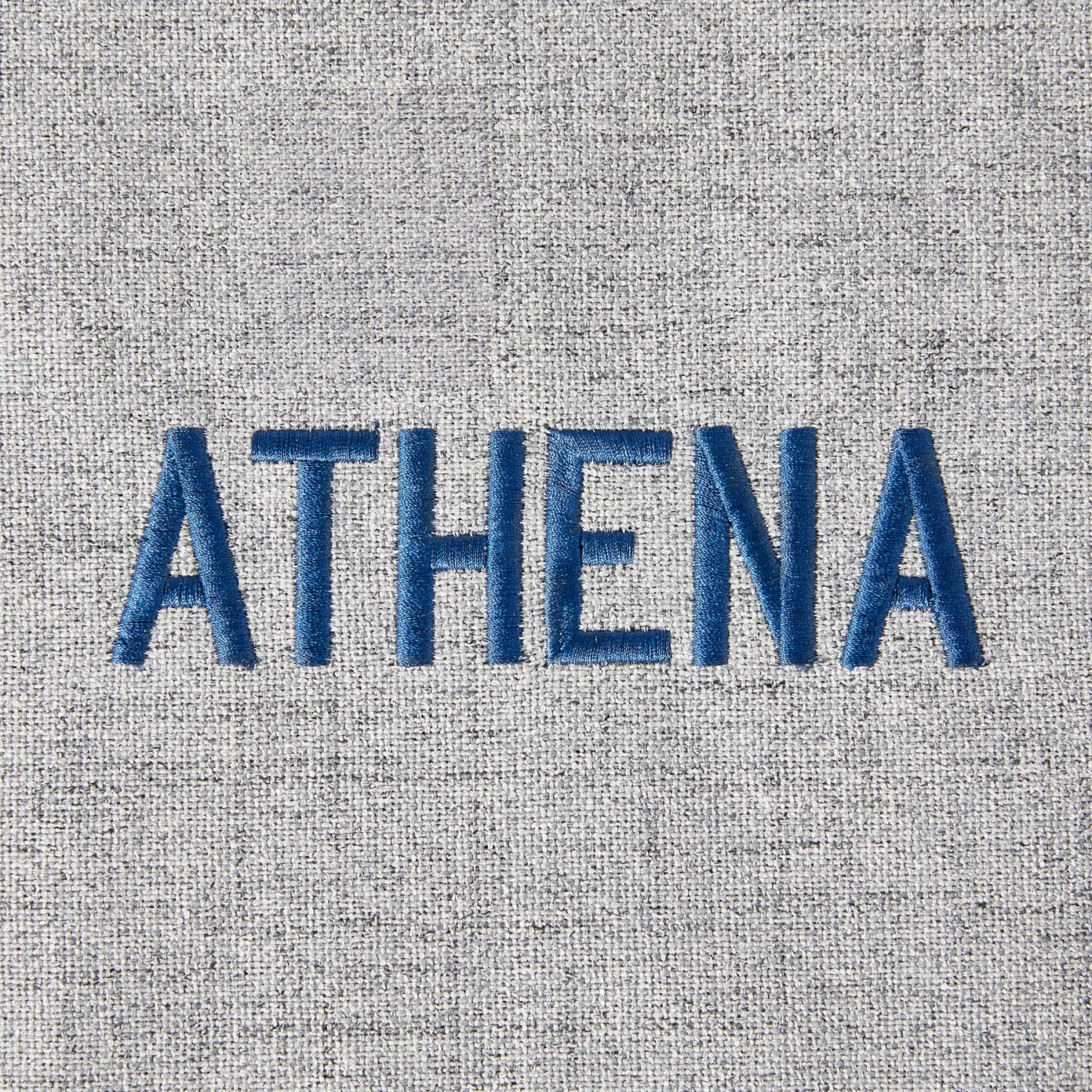 Frisco Faux Linen Corner Personalized Bolster Dog Bed W/Removable Cover, Harbour Blue, XL - Image 5