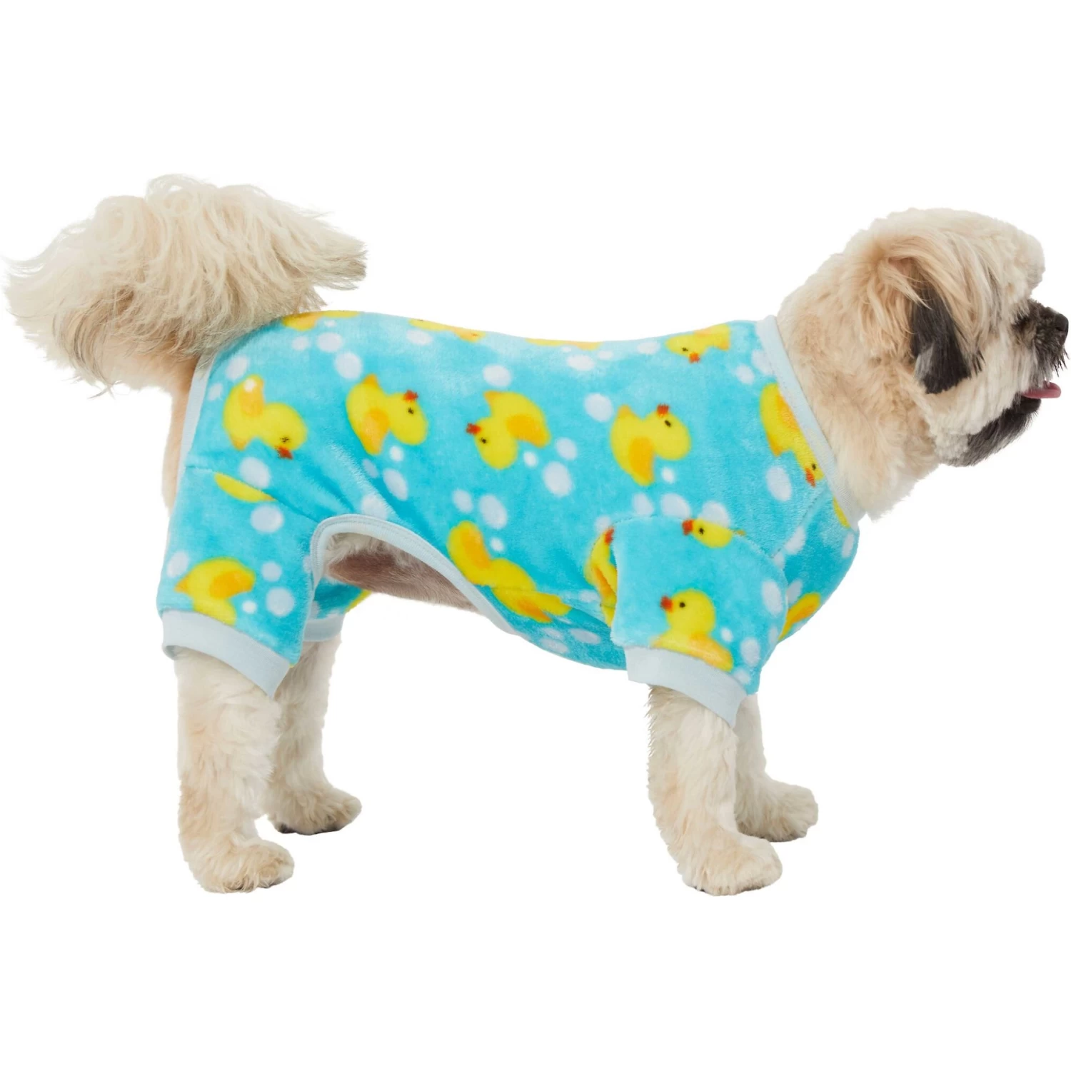 Frisco Dog & Cat Cozy Plush Fleece PJs, Rubber Ducky - Image 3