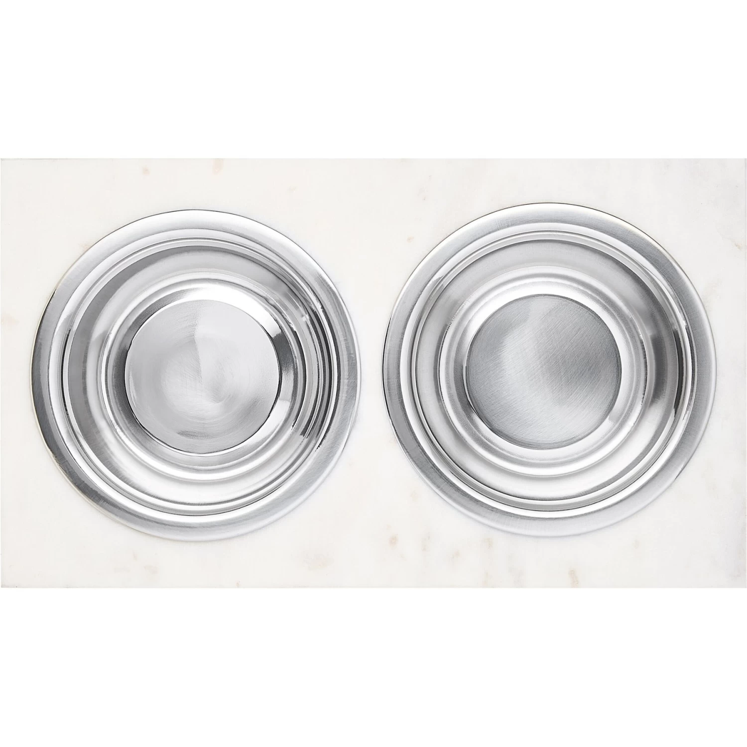 Frisco Marble Elevated Stainless Steel Double Diner Dog & Cat Bowls - Image 5