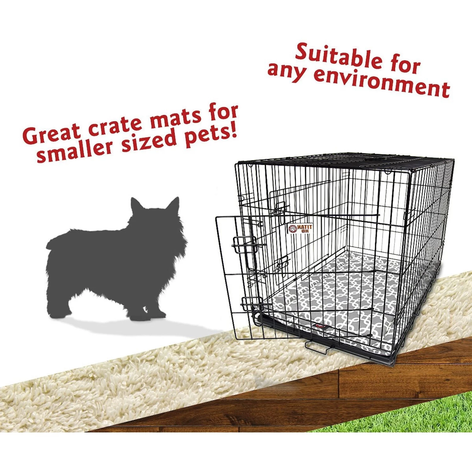 Majestic Pet Links Personalized Dog Crate Mat - Image 7