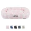 Majestic Pet Anderson Check Personalized Bagel Cat & Dog Bed