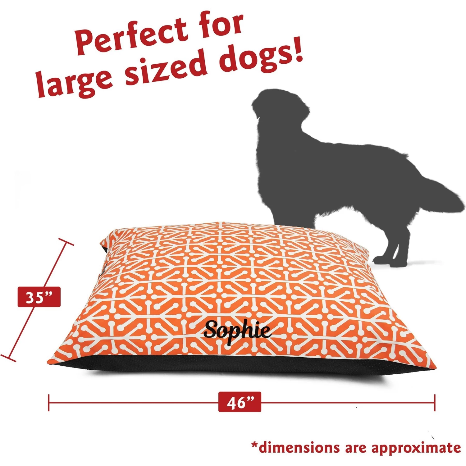 Majestic Pet Aruba Personalized Pillow Cat & Dog Bed - Image 3