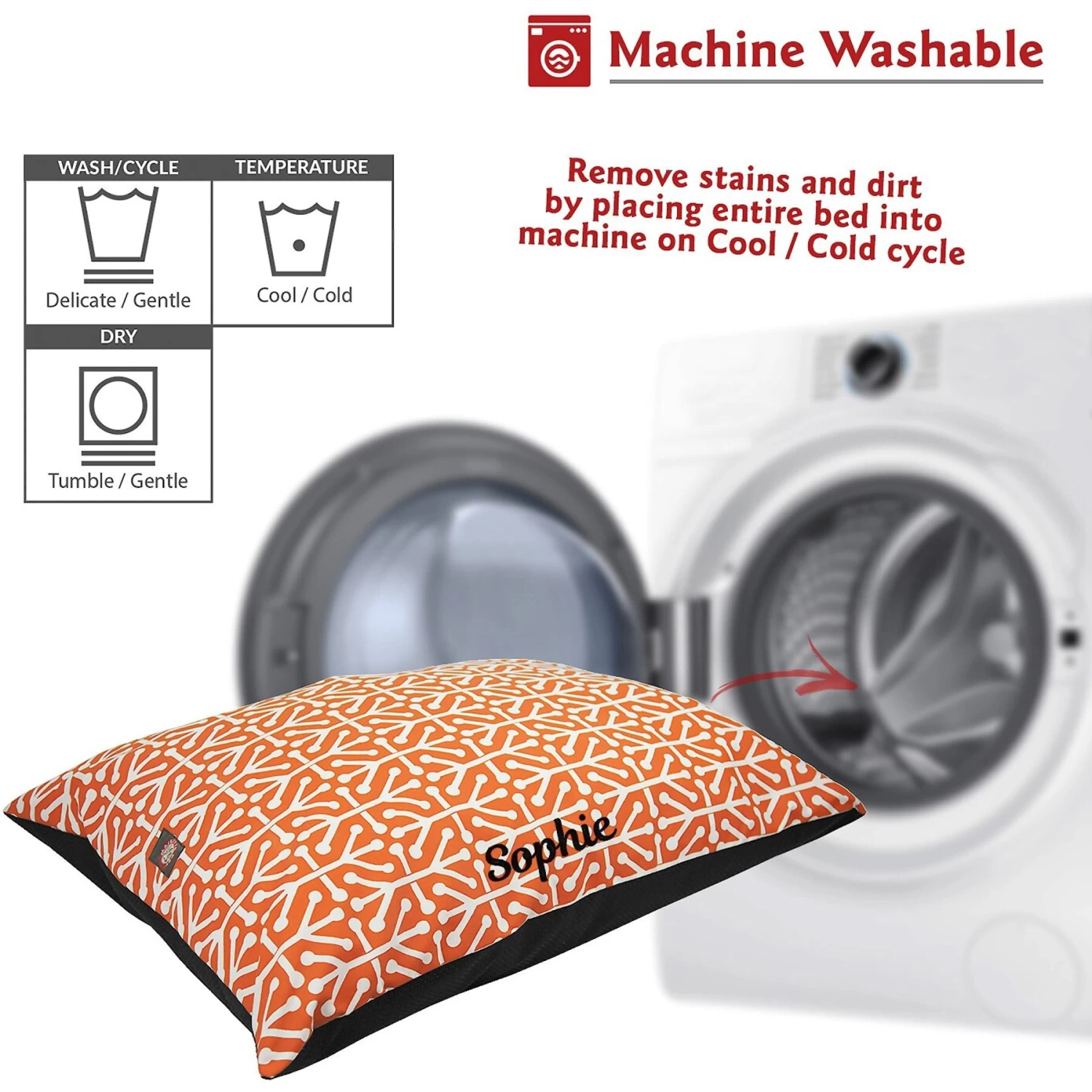 Majestic Pet Aruba Personalized Pillow Cat & Dog Bed - Image 5