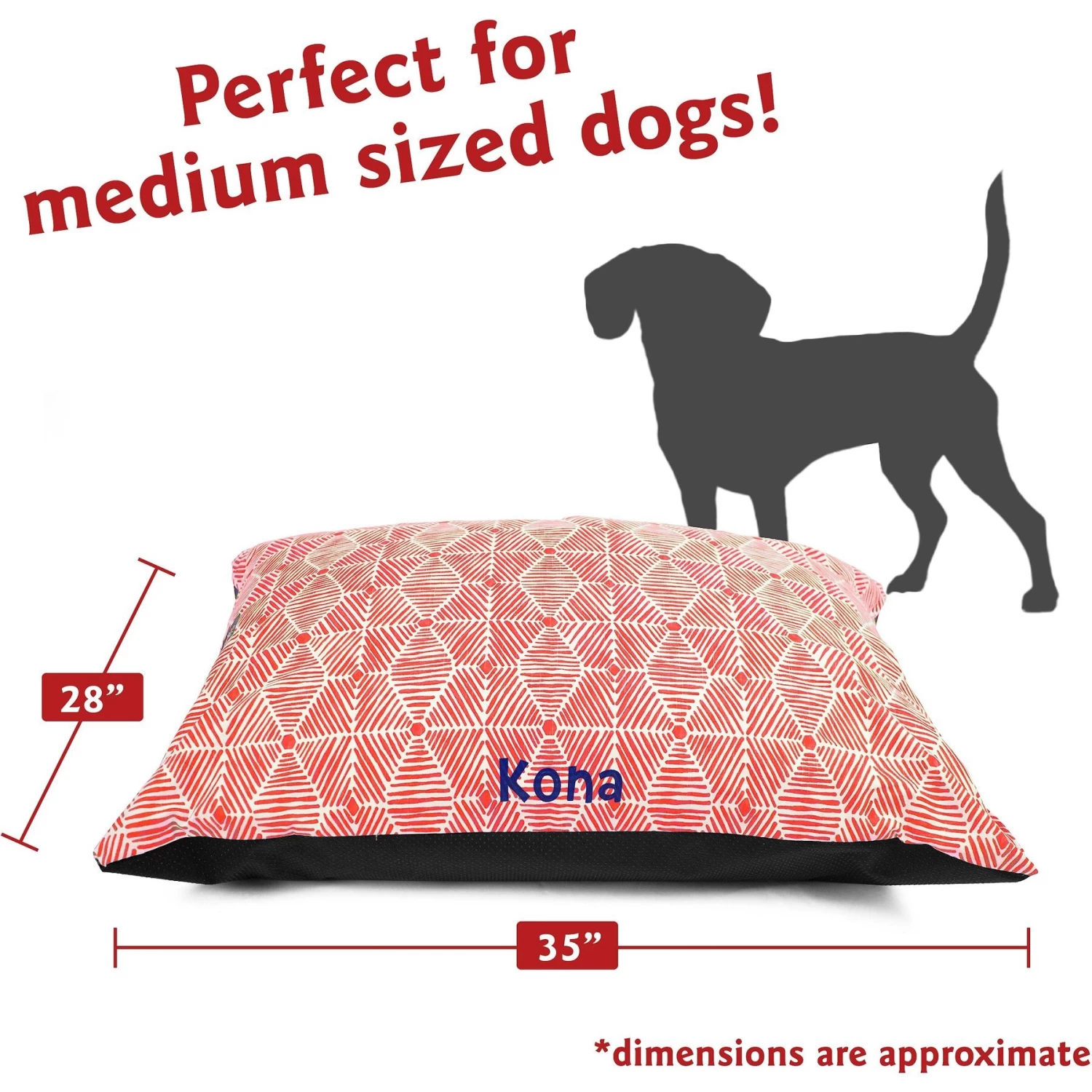 Majestic Pet Charlie Personalized Pillow Cat & Dog Bed - Image 3