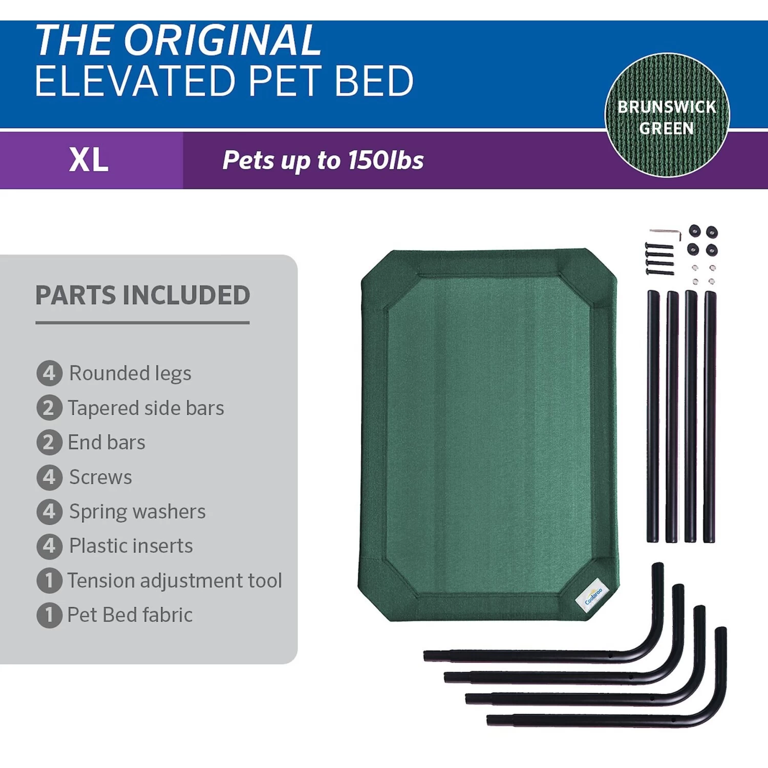 Coolaroo Steel-Framed Elevated Dog Bed - Image 7