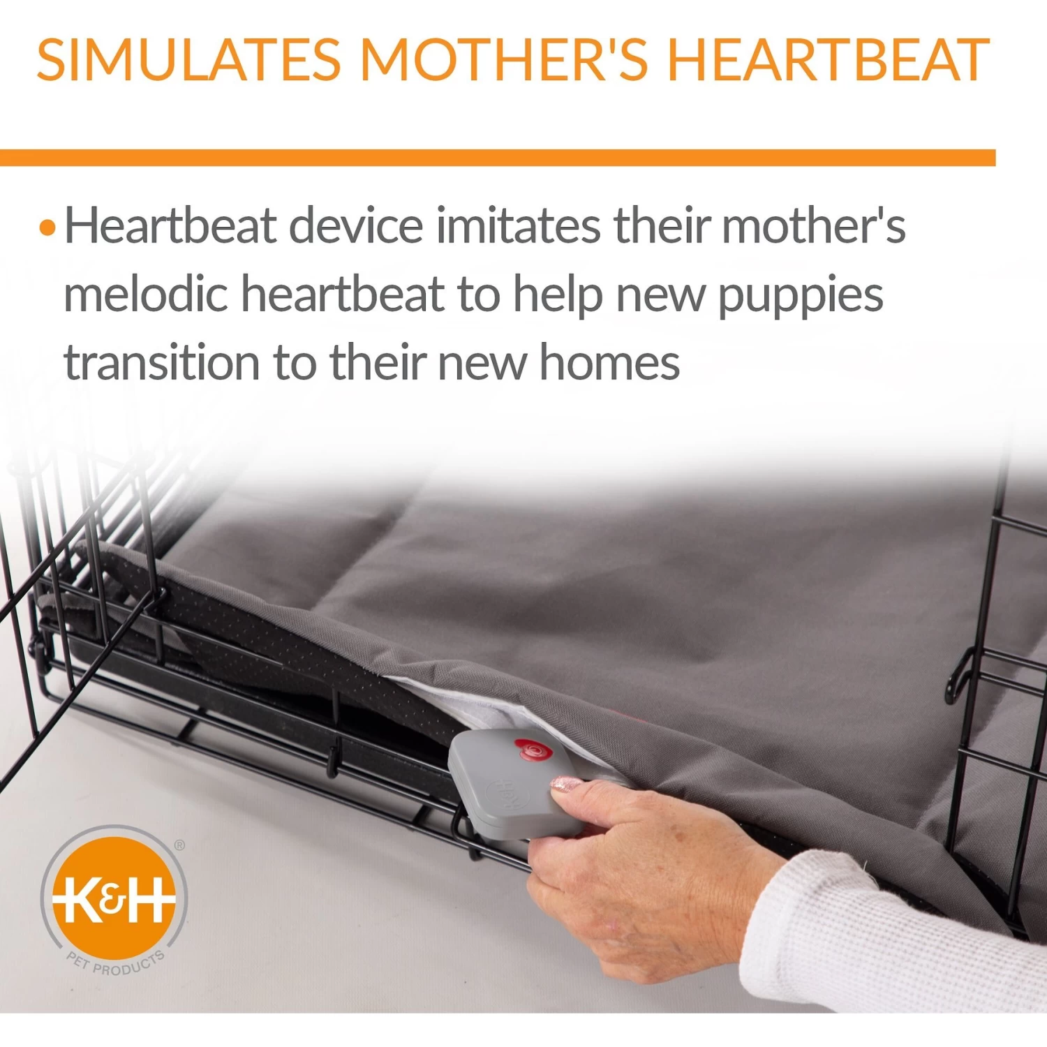 K&H Pet Products Mother's Heartbeat Puppy Crate Pad - Image 3