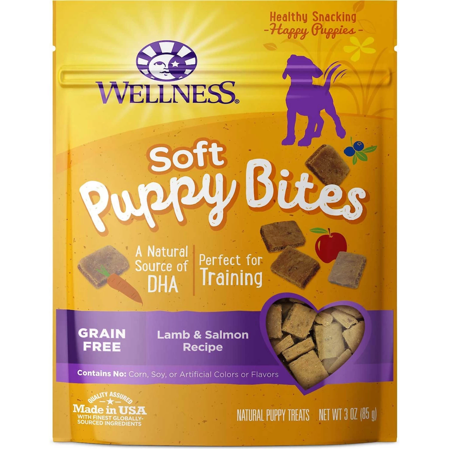 KONG Wobbler Dog Toy & Wellness Soft Puppy Bites Lamb & Salmon Recipe Grain-Free Natural Dog Treats - Image 6