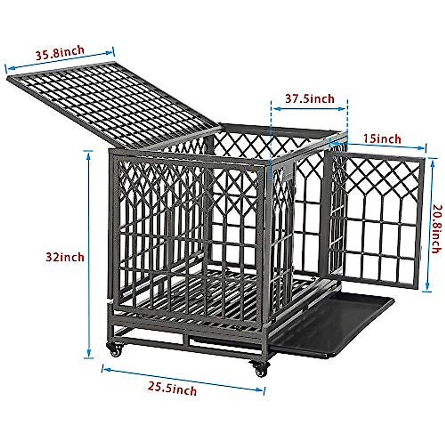 SMONTER Heavy Duty Dog Crate - Image 2