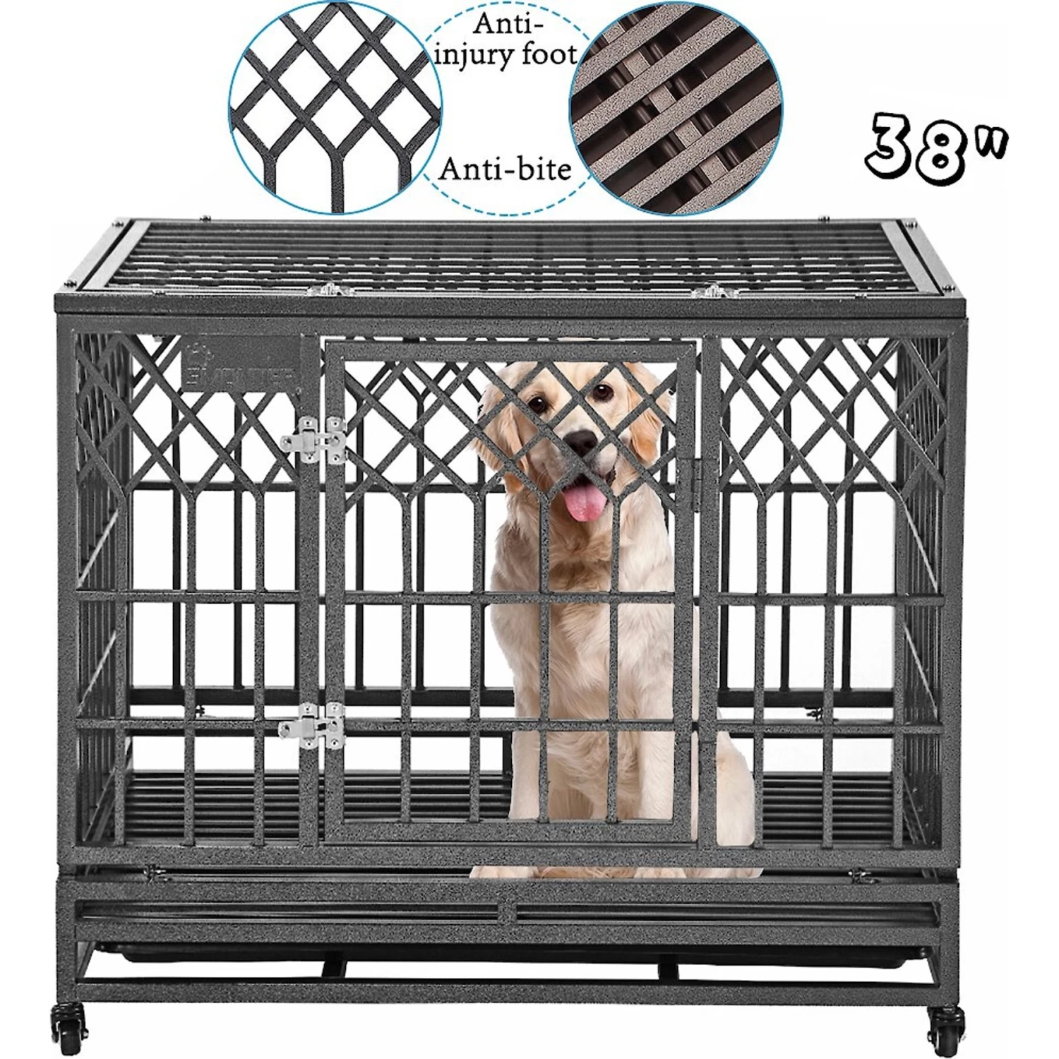 SMONTER Heavy Duty Dog Crate - Image 3