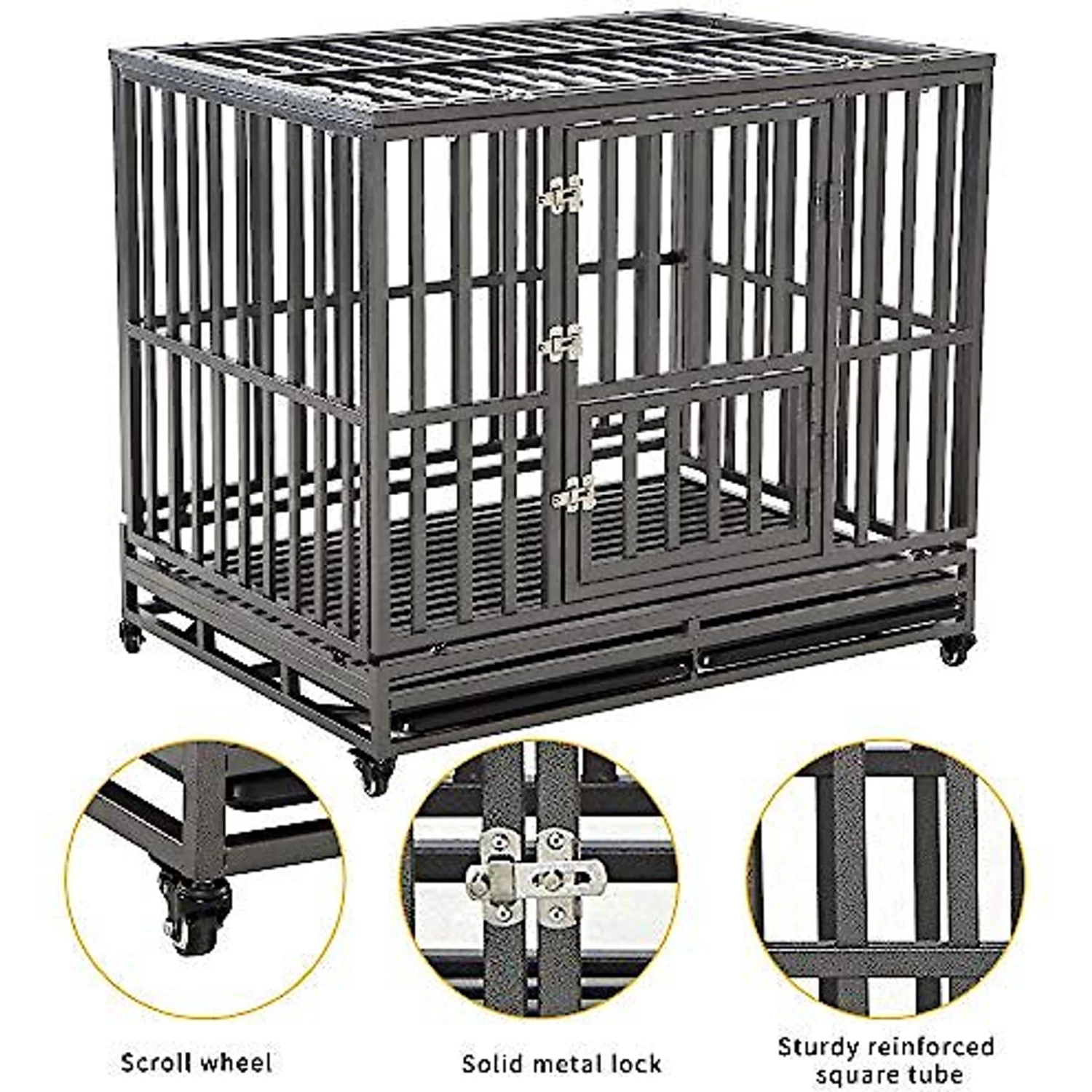 SMONTER Heavy Duty I Shape Dog Crate & Playpen - Image 5