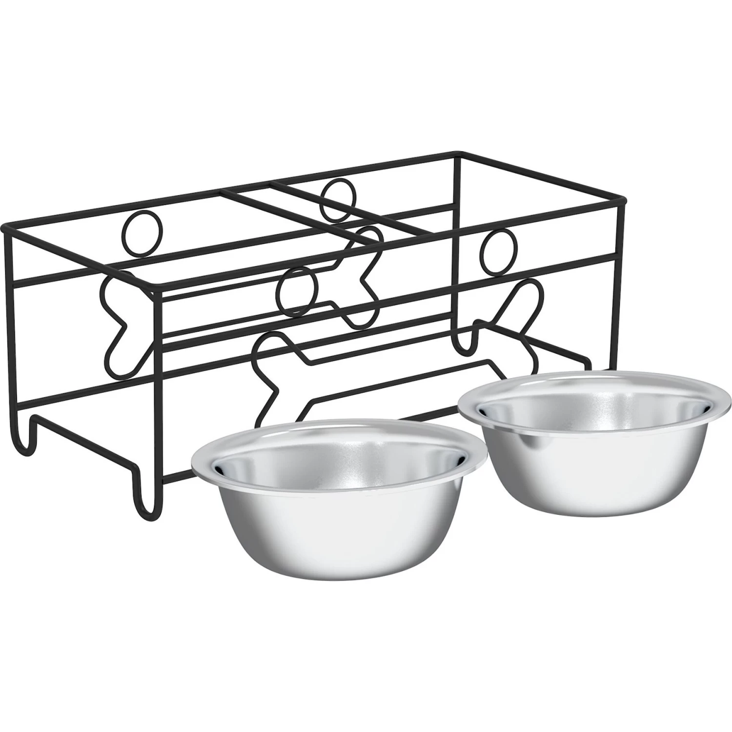 Pet Adobe Modern Double Elevated Dog Bowl - Image 7