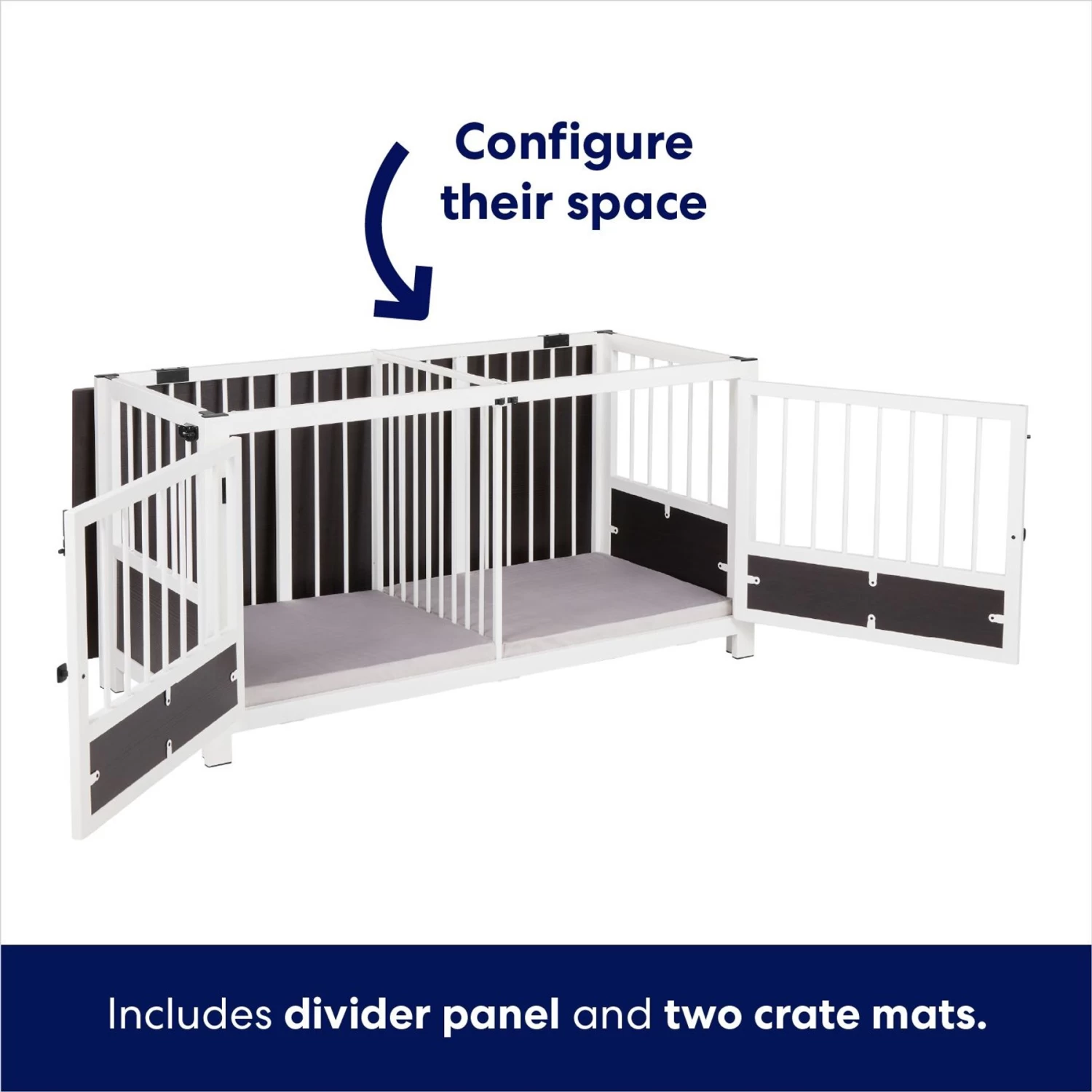 Frisco "Roma" Dog Crate Credenza & Mat - Image 4