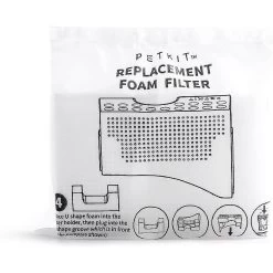 PETKIT Fountain Foam Filter, 4 Count