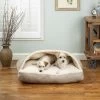 Snoozer Pet Products Luxury Microsuede Rectangle Cozy Cave Covered Dog Bed With Removable Cover