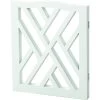 Etna White Lattice Wooden Dog Gate