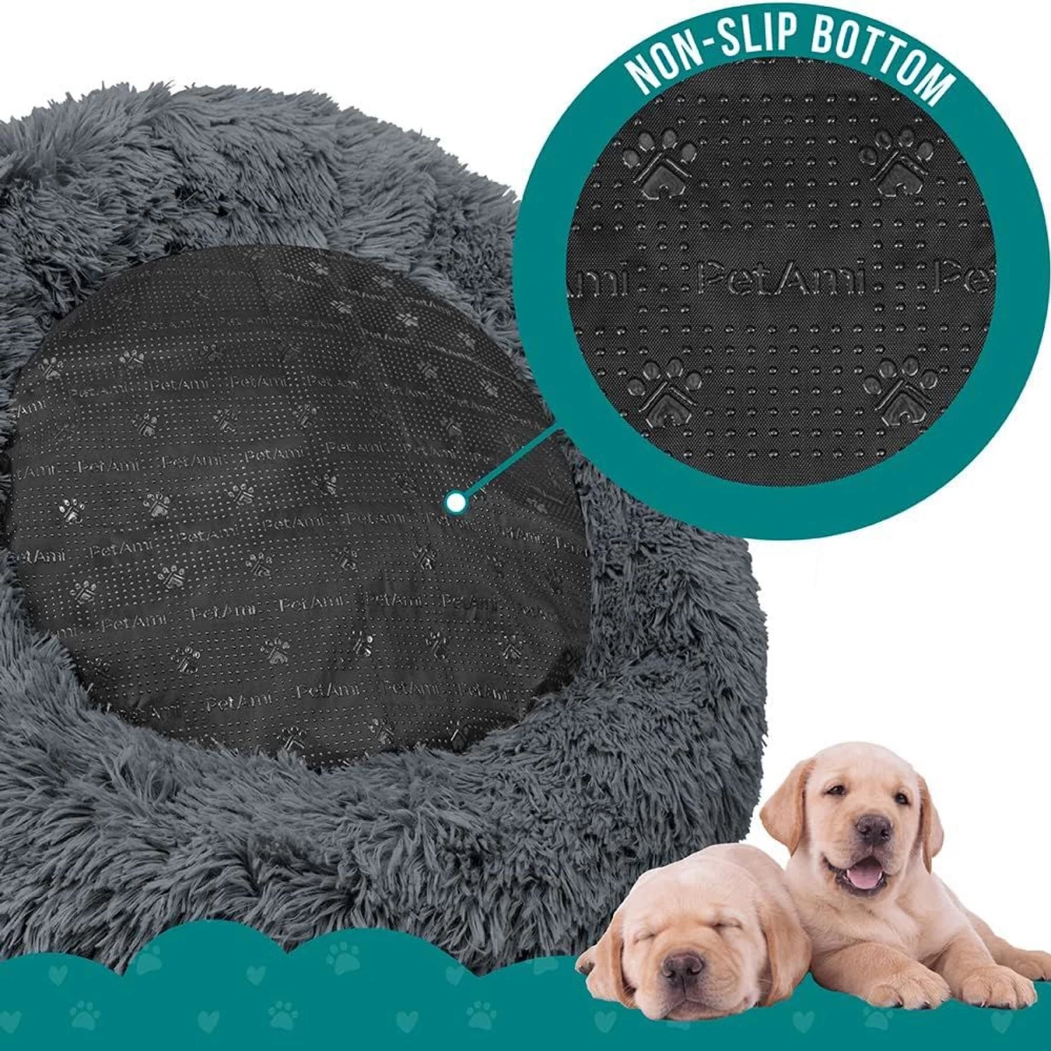 PetAmi Donut Cat & Dog Bed - Image 5