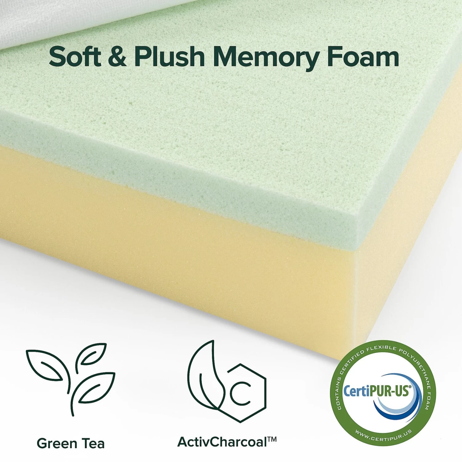 Zinus Green Tea Dog Bed, Dark Grey, 4-in - Image 7