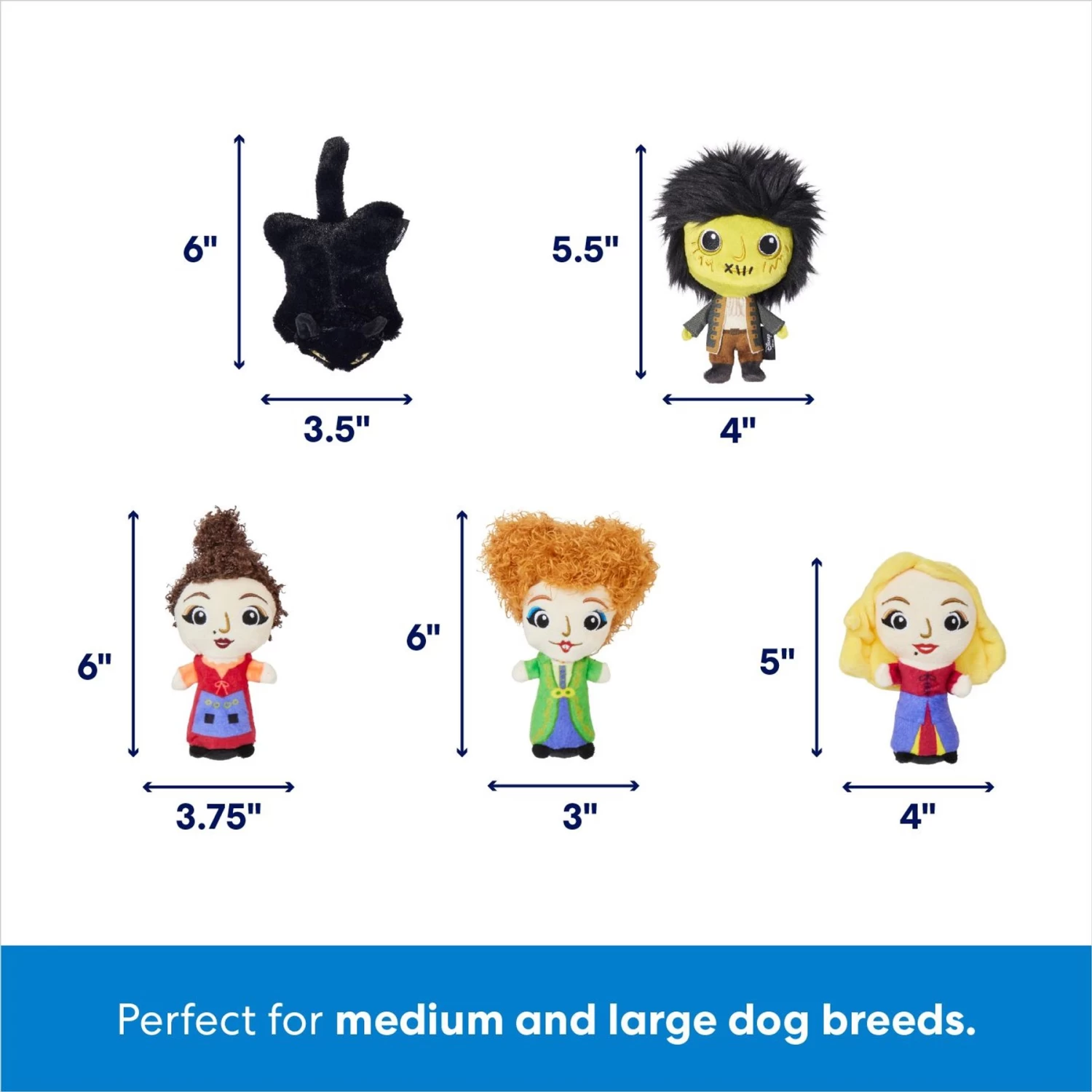 Disney Halloween Hocus Pocus Cauldron Hide & Seek Puzzle Plush Toy Squeaky Dog Toy - Image 3