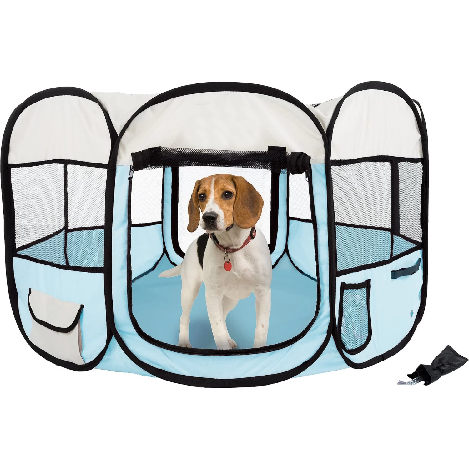 Pet Adobe Portable Pop-Up Dog Play Pen - Image 2