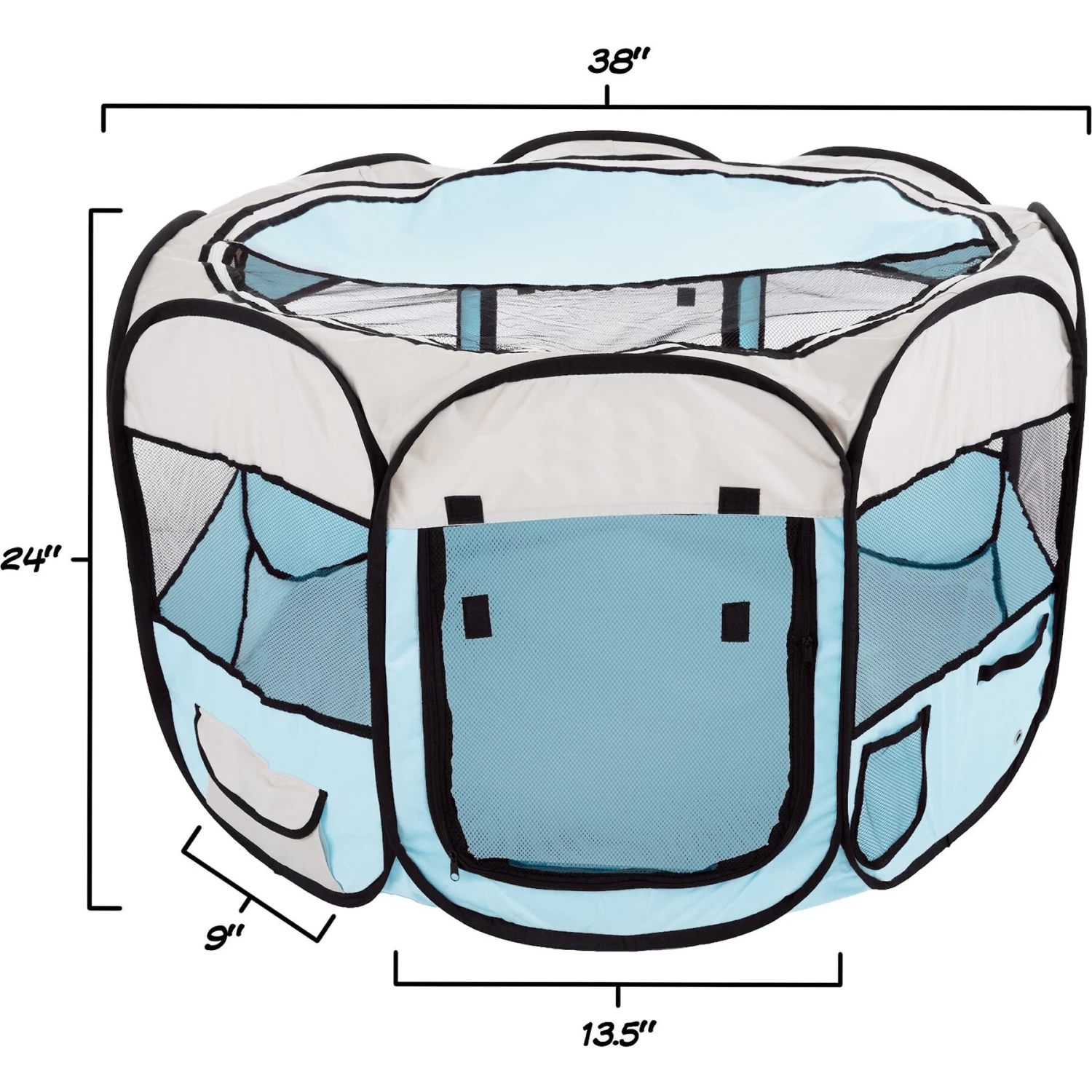 Pet Adobe Portable Pop-Up Dog Play Pen - Image 3
