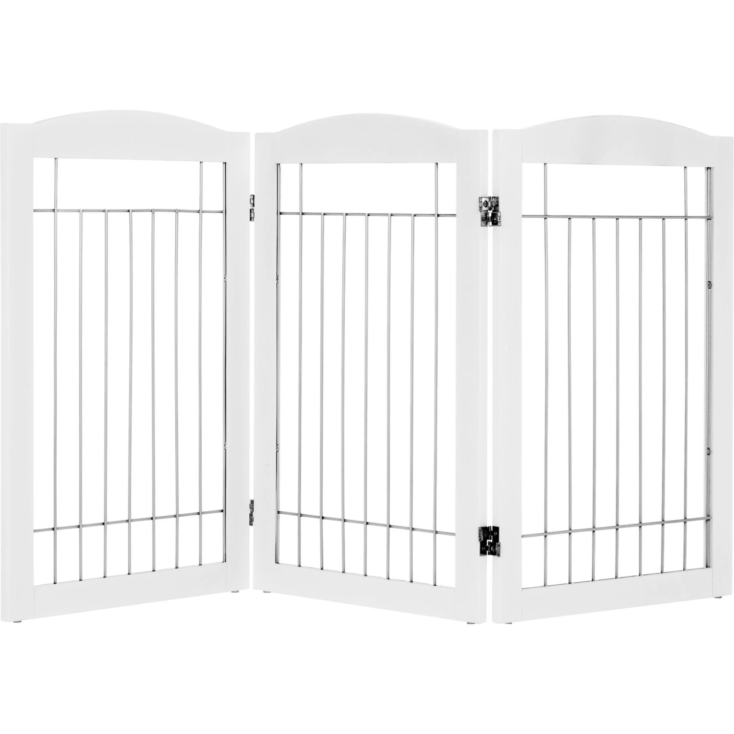 Spirich Freestanding Foldable Wire Dog Gate - Image 7