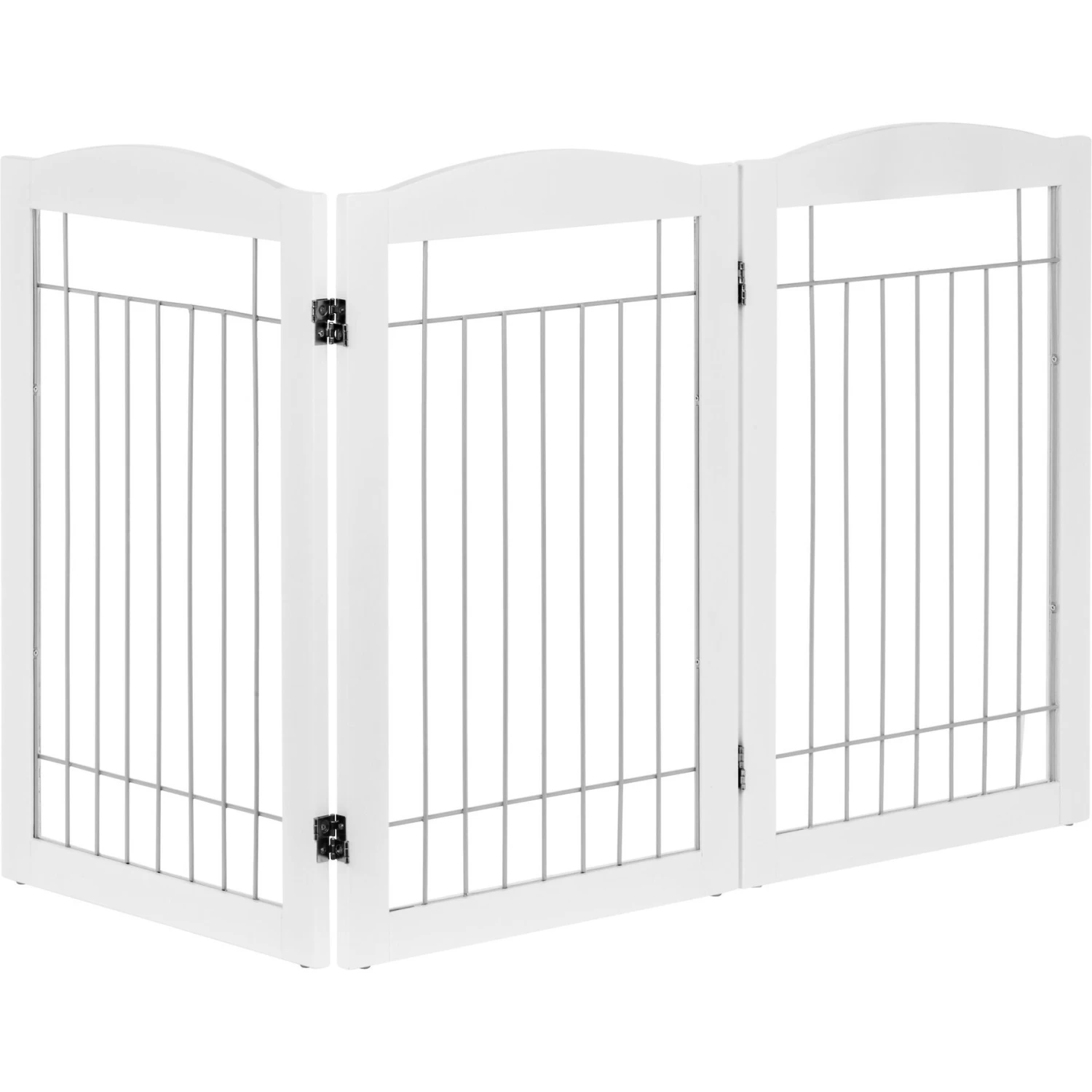 Spirich Freestanding Foldable Wire Dog Gate - Image 8