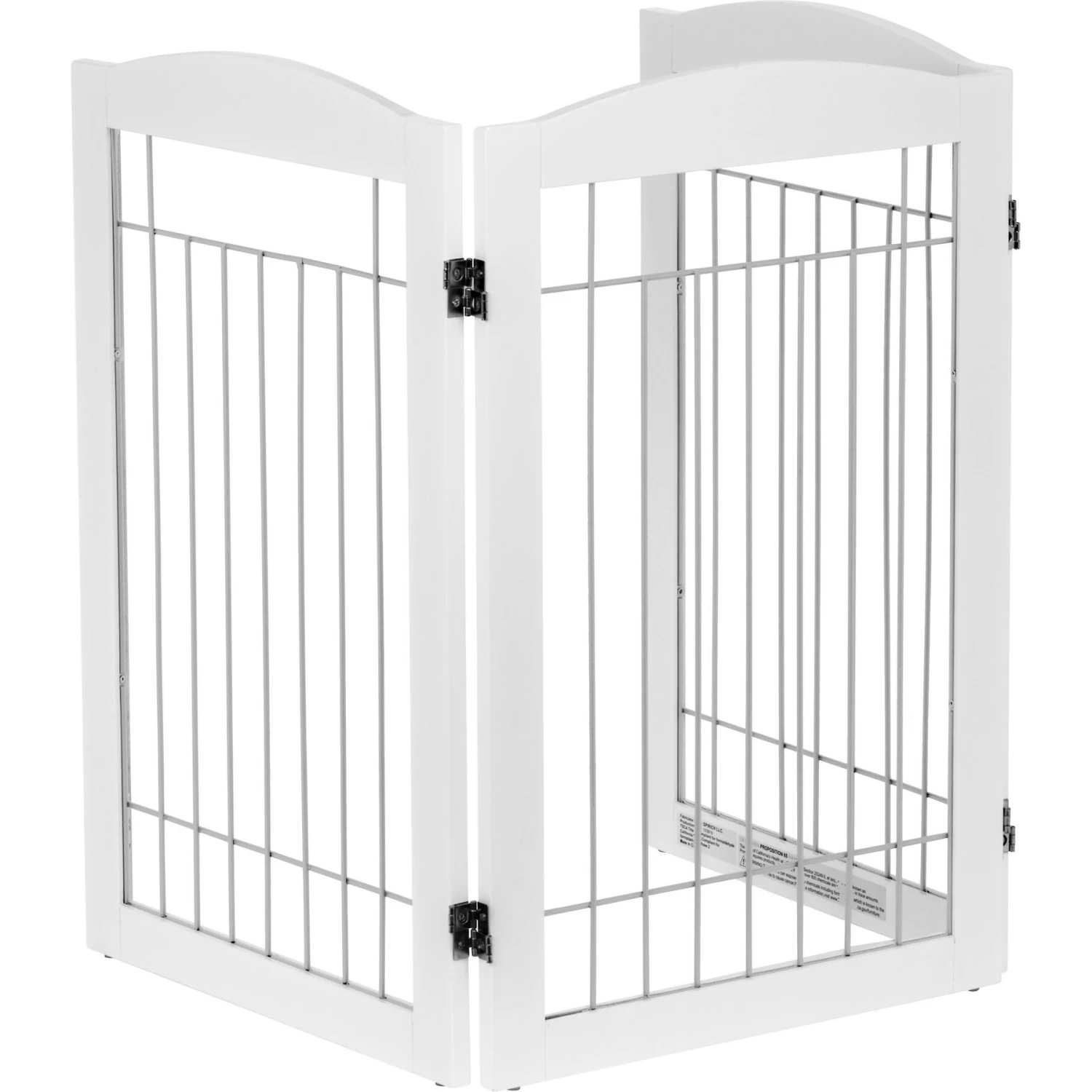Spirich Freestanding Foldable Wire Dog Gate - Image 9