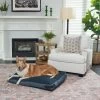 Bark And Slumber Rectangular Lounger Pillow Dog Bed With Removable Cover