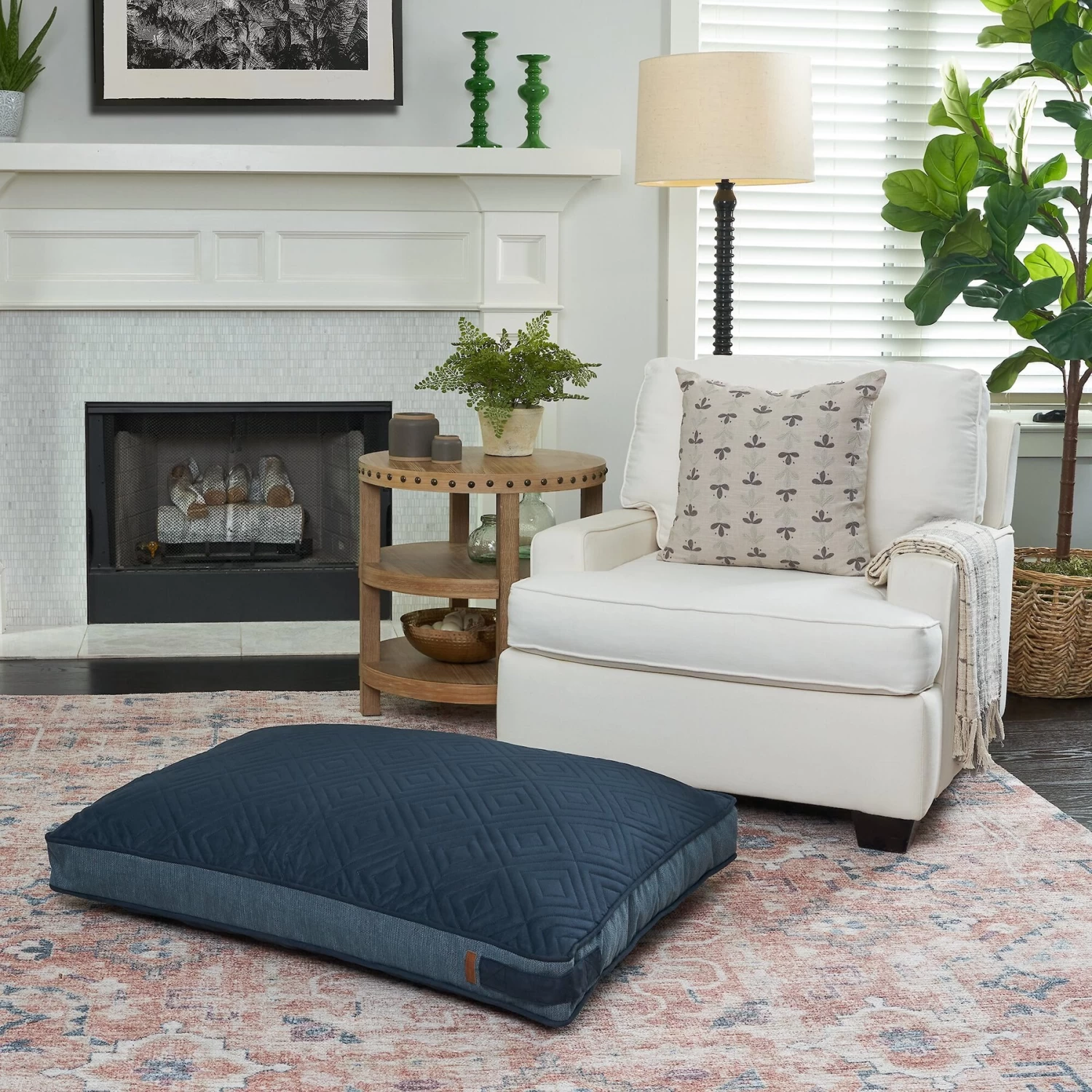 Bark And Slumber Rectangular Lounger Pillow Dog Bed With Removable Cover - Image 4