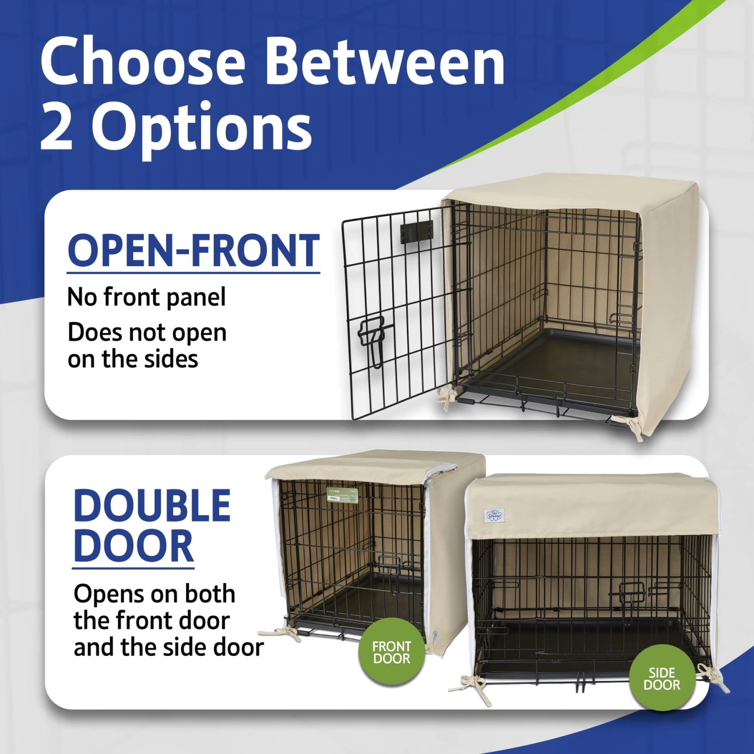 Pet Dreams Double Door Dog Crate Cover - Image 5