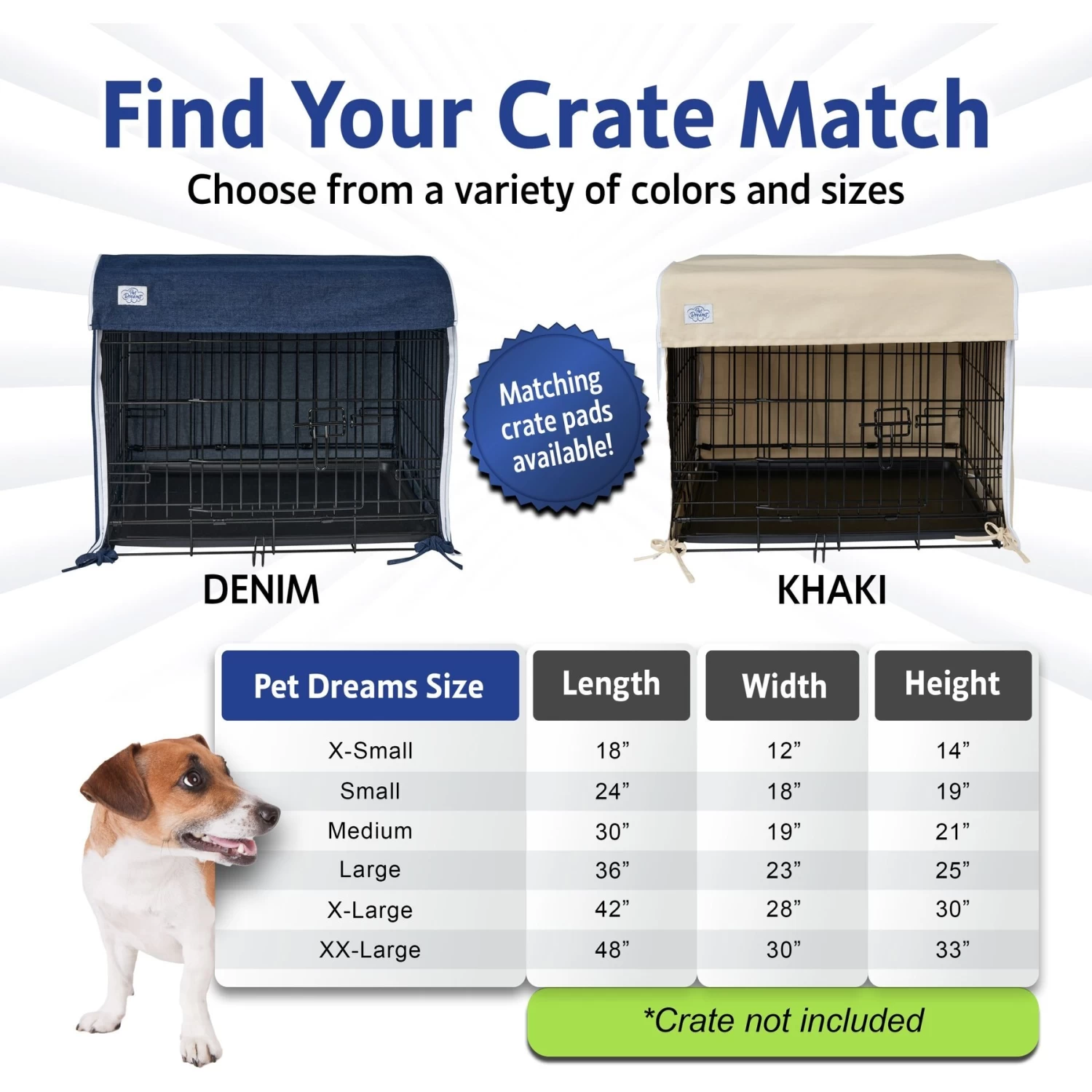 Pet Dreams Double Door Dog Crate Cover - Image 6