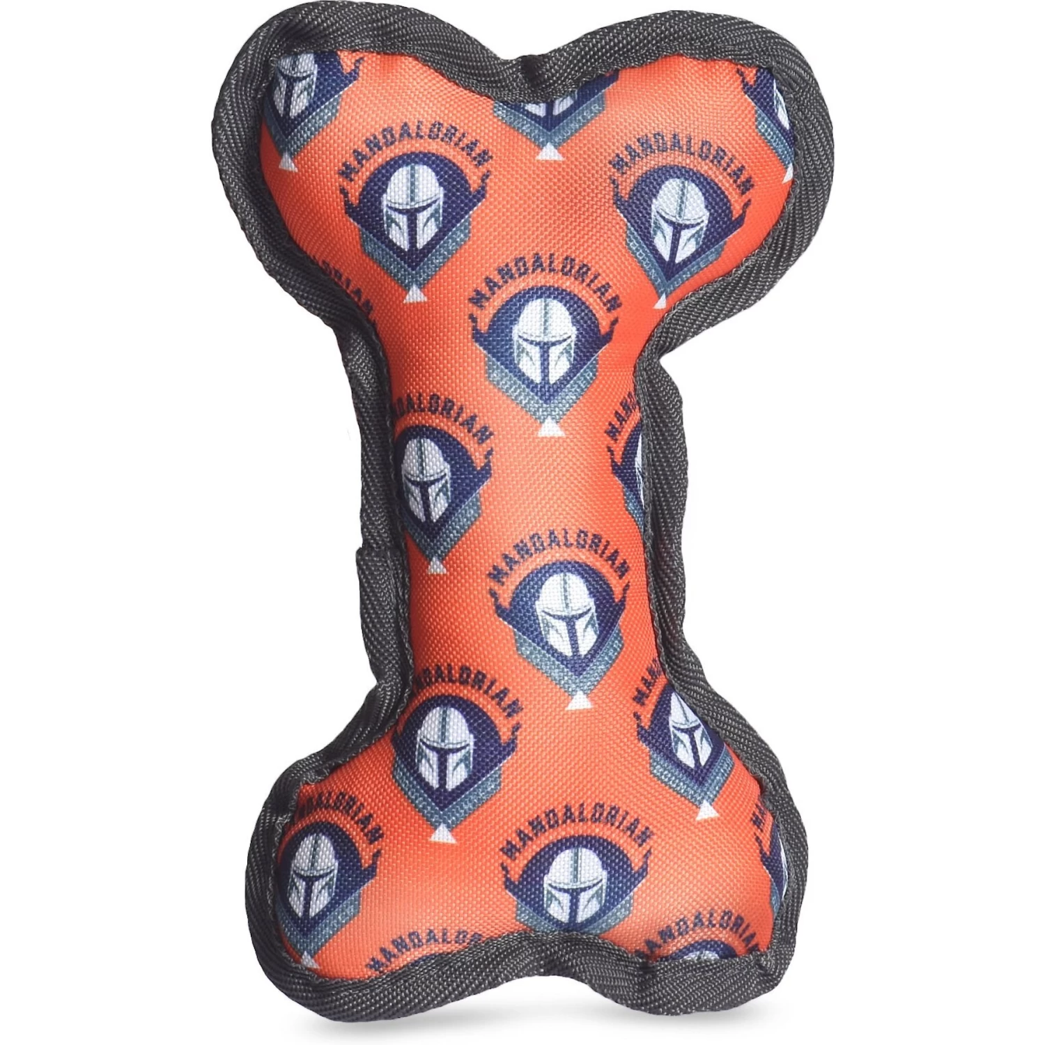 Fetch For Pets Star Wars Mandalorian Mando Oxford Bone Squeaky Dog Toy