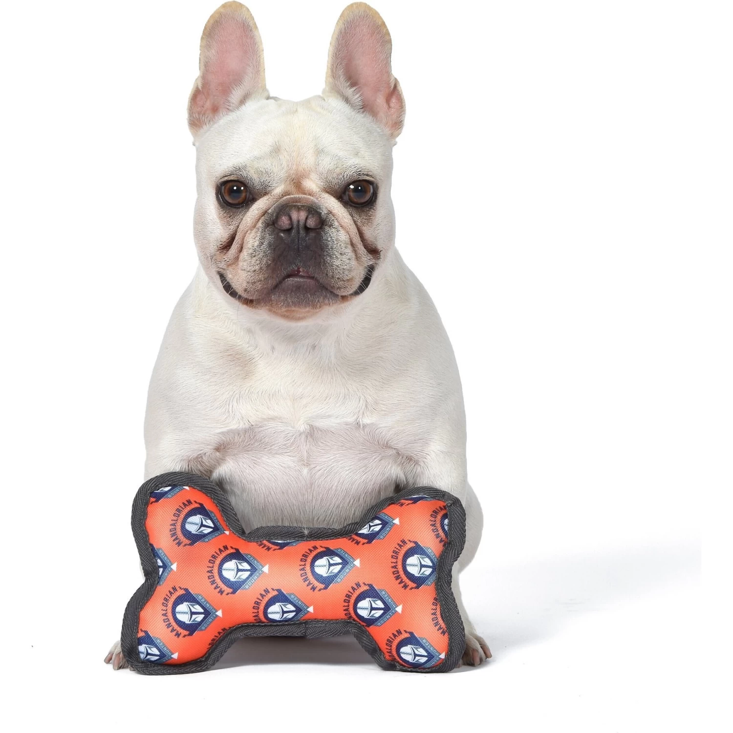 Fetch For Pets Star Wars Mandalorian Mando Oxford Bone Squeaky Dog Toy - Image 4