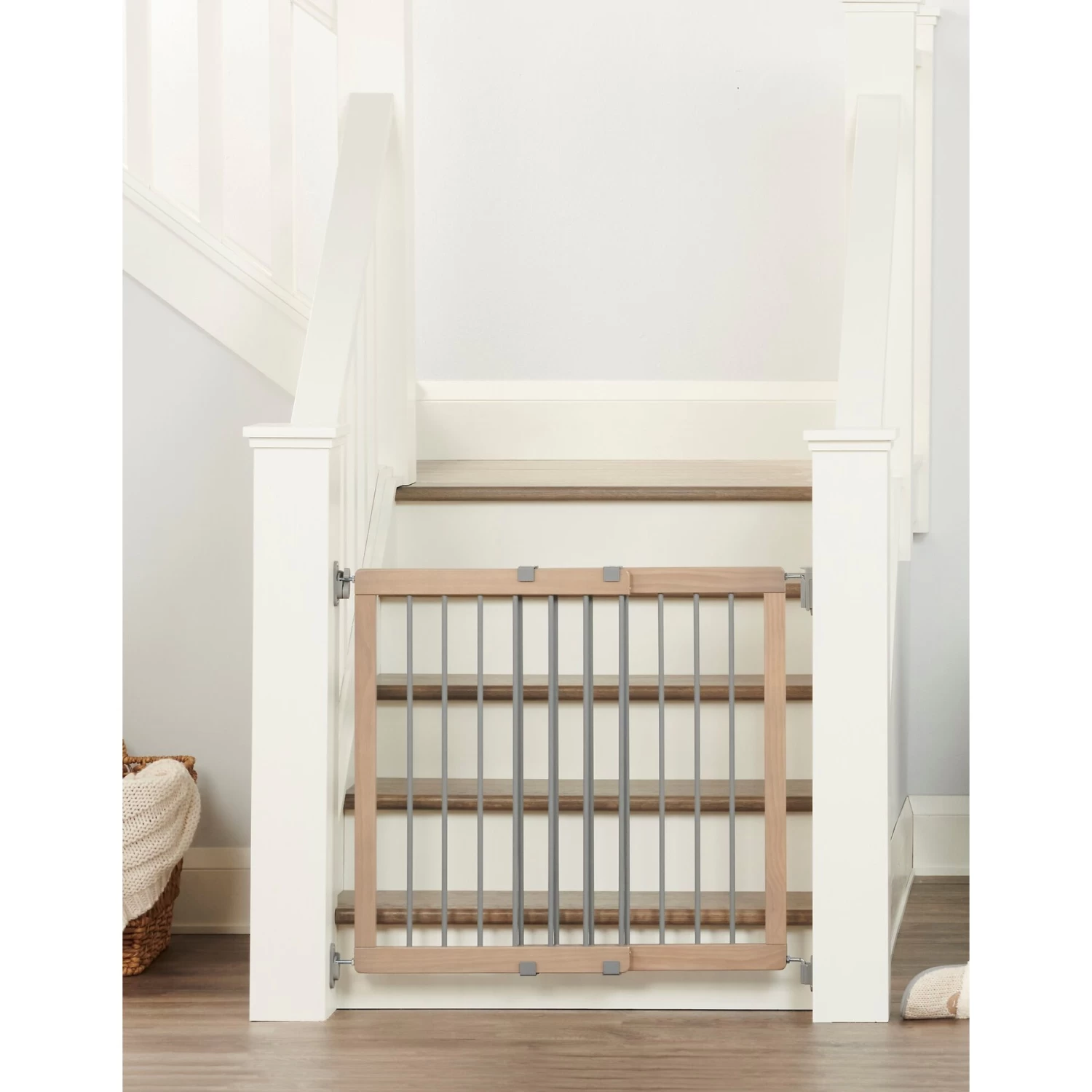 Regalo Heritage Pet Products & Home Wood Top Of Stairs Dog Gate - Image 2