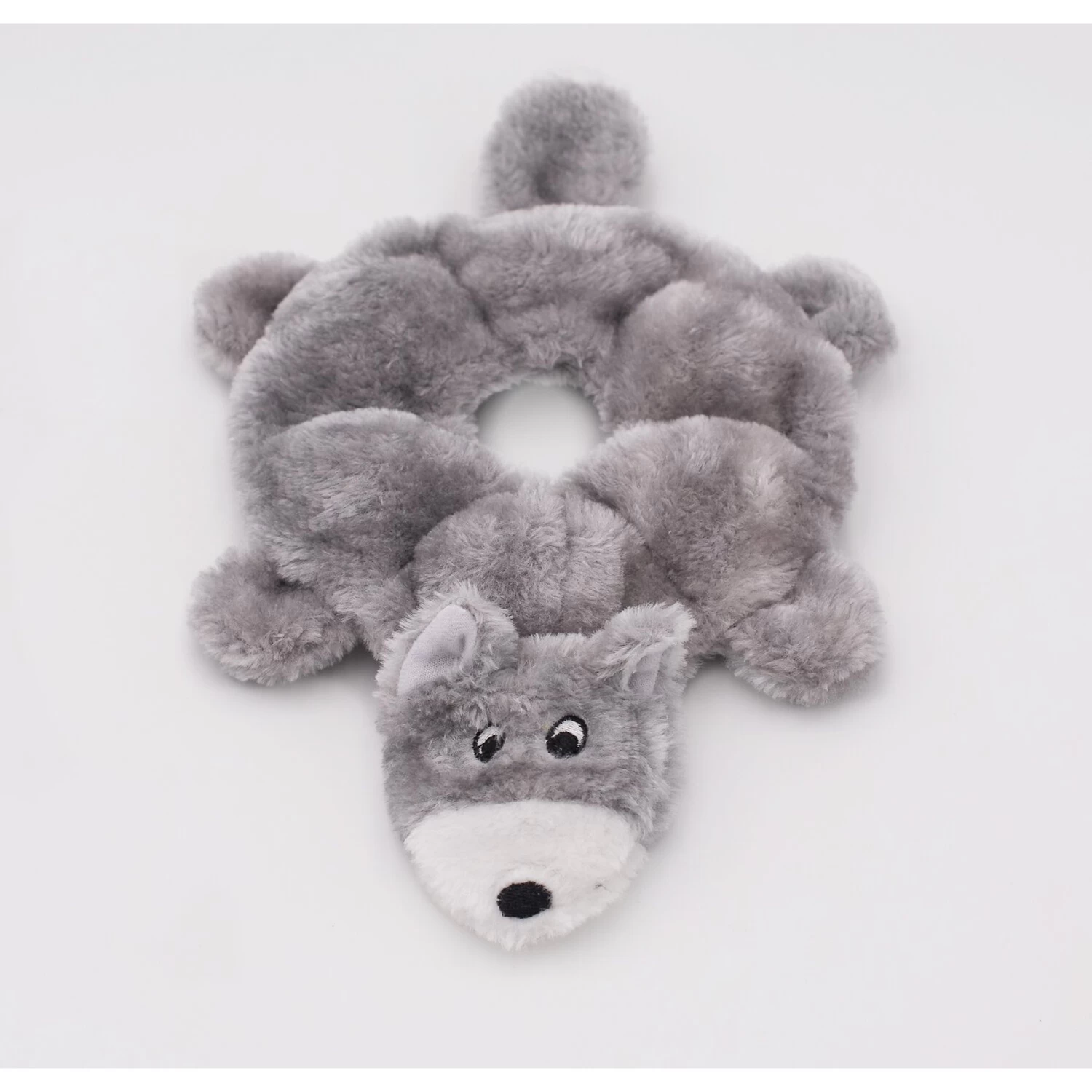 ZippyPaws Loopy Wolf Plush Dog Toy - Image 2