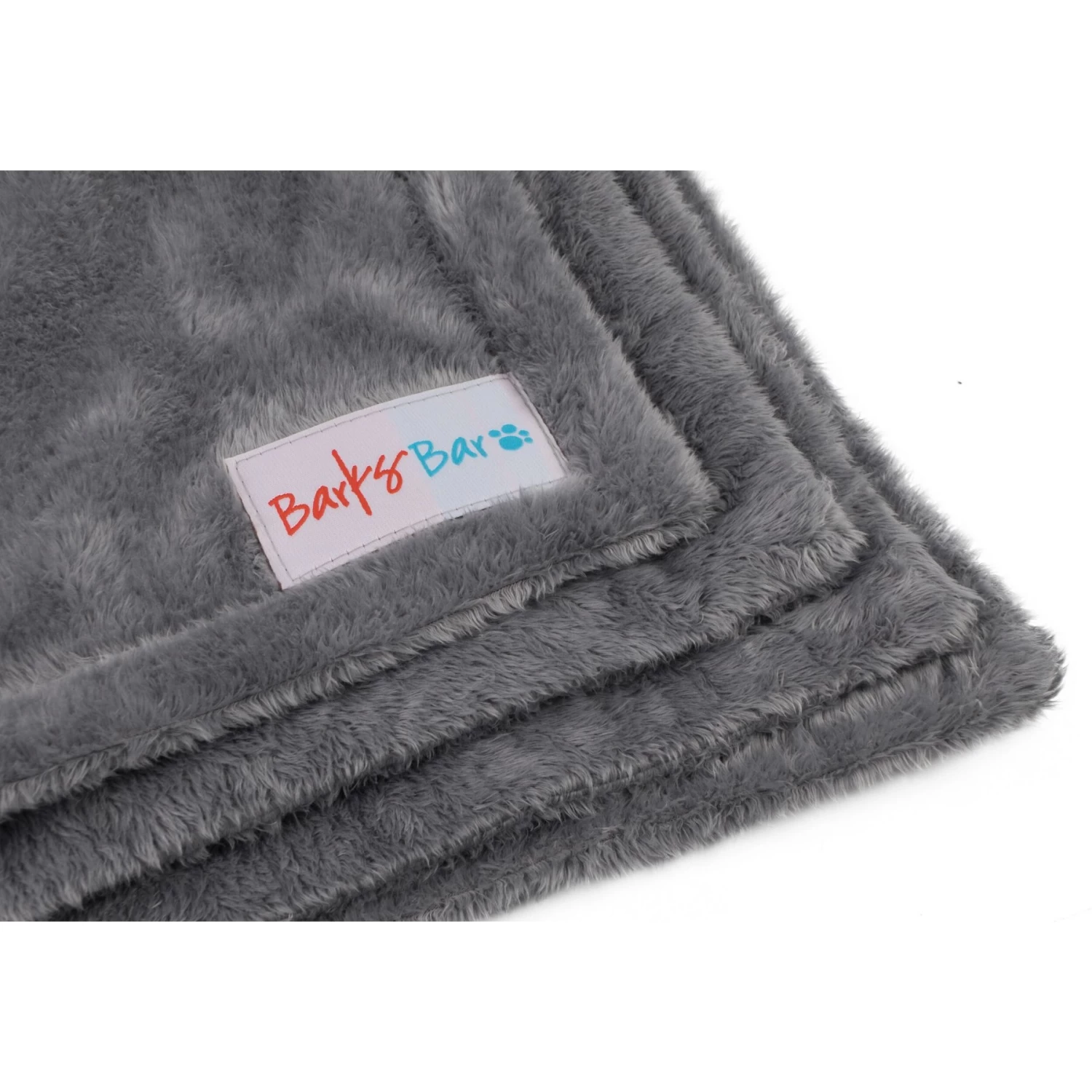 BarksBar Original Dog & Cat Throw Blanket, Gray, Large - Image 8
