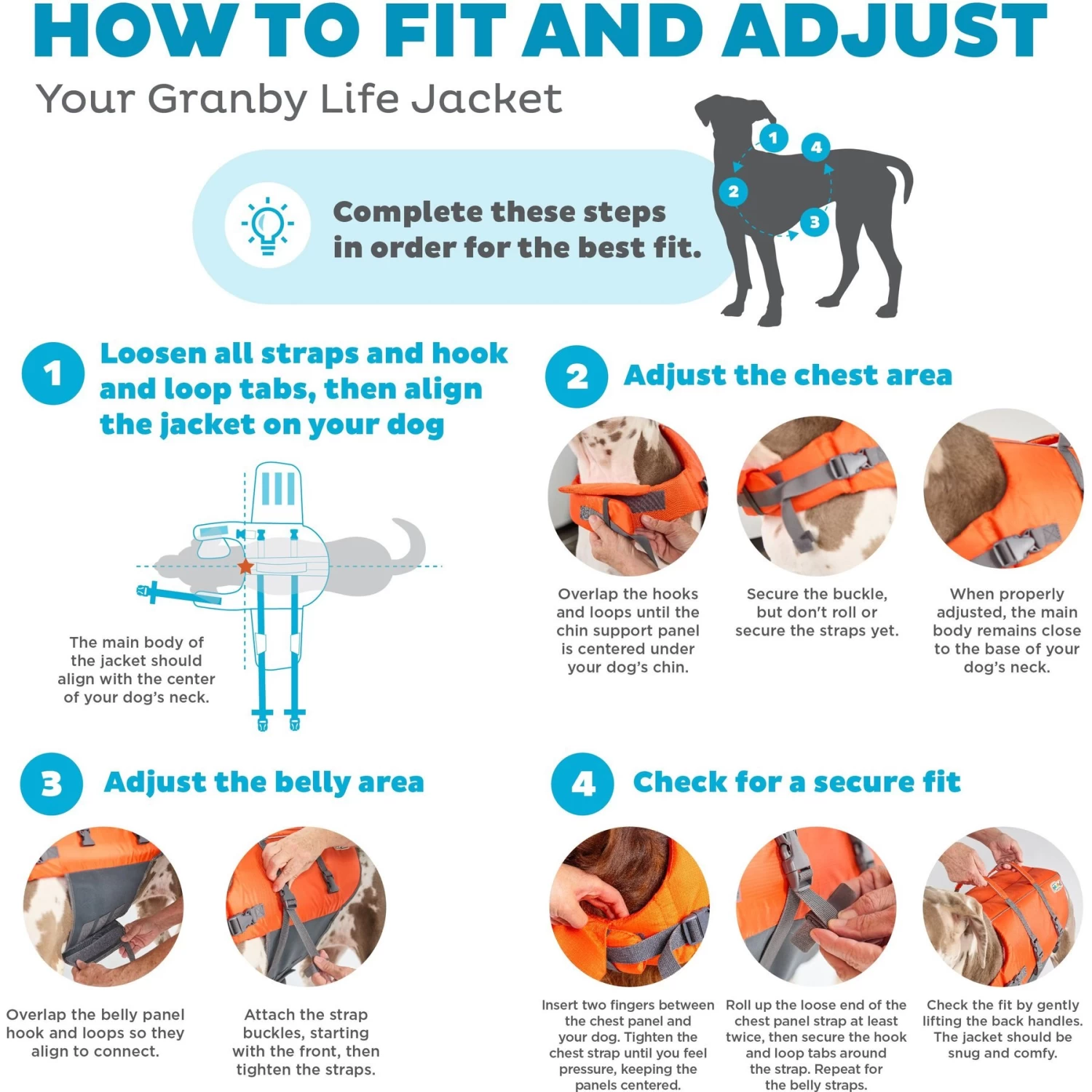 Outward Hound Granby Splash Dog Life Jacket - Image 3