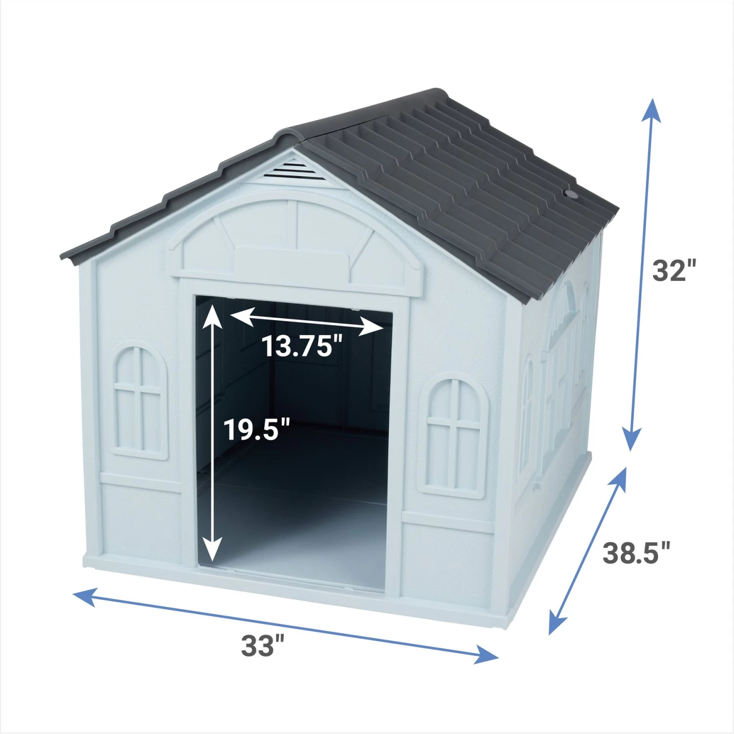 Frisco Deluxe Plastic Outdoor Dog House - Image 2