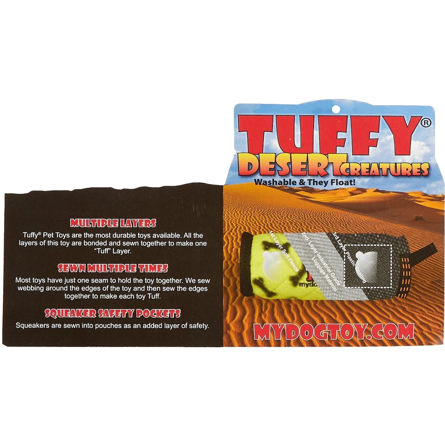 Tuffy's Arnie The Armadillo Plush Dog Toy - Image 5