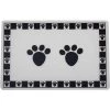 PetRageous Designs Pet Paws Placemat, Black