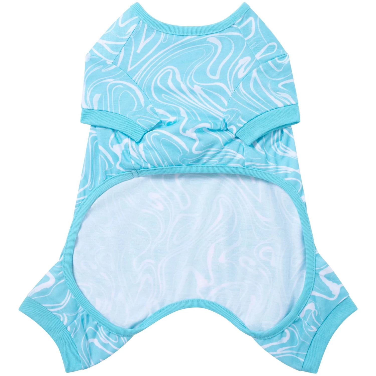 Frisco Blue Ocean Waves Dog & Cat Jersey PJs - Image 4