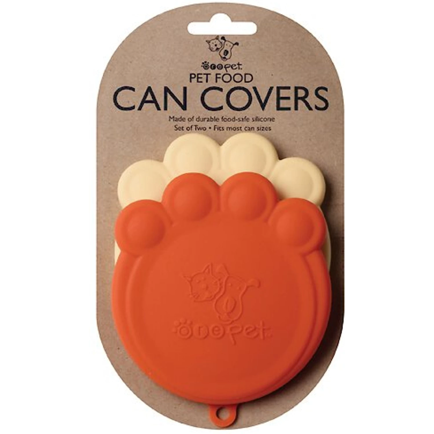 ORE Pet Can Cover, Orange/Cream