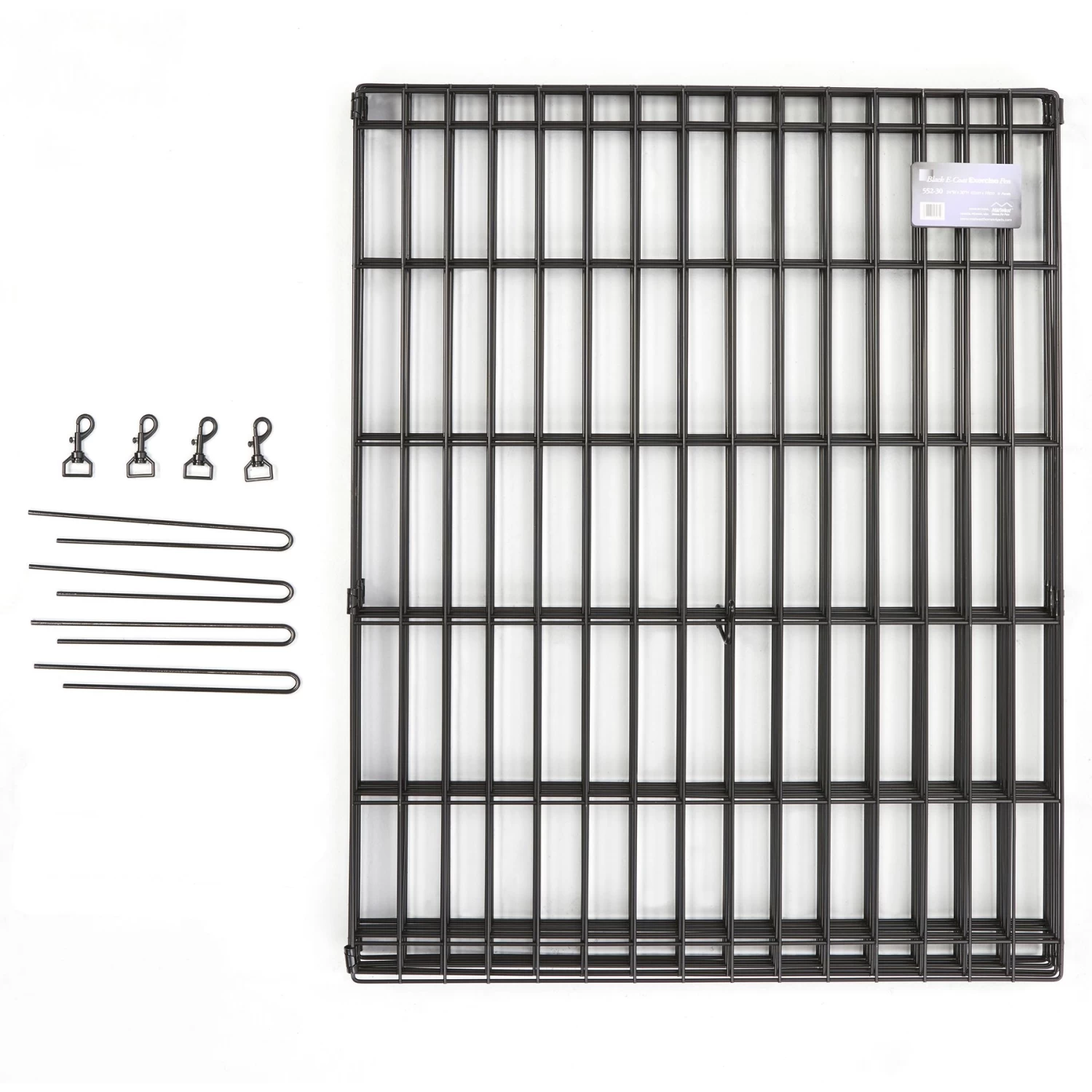 MidWest Wire Dog Exercise Pen With Step-Thru Door, Black E-Coat - Image 9