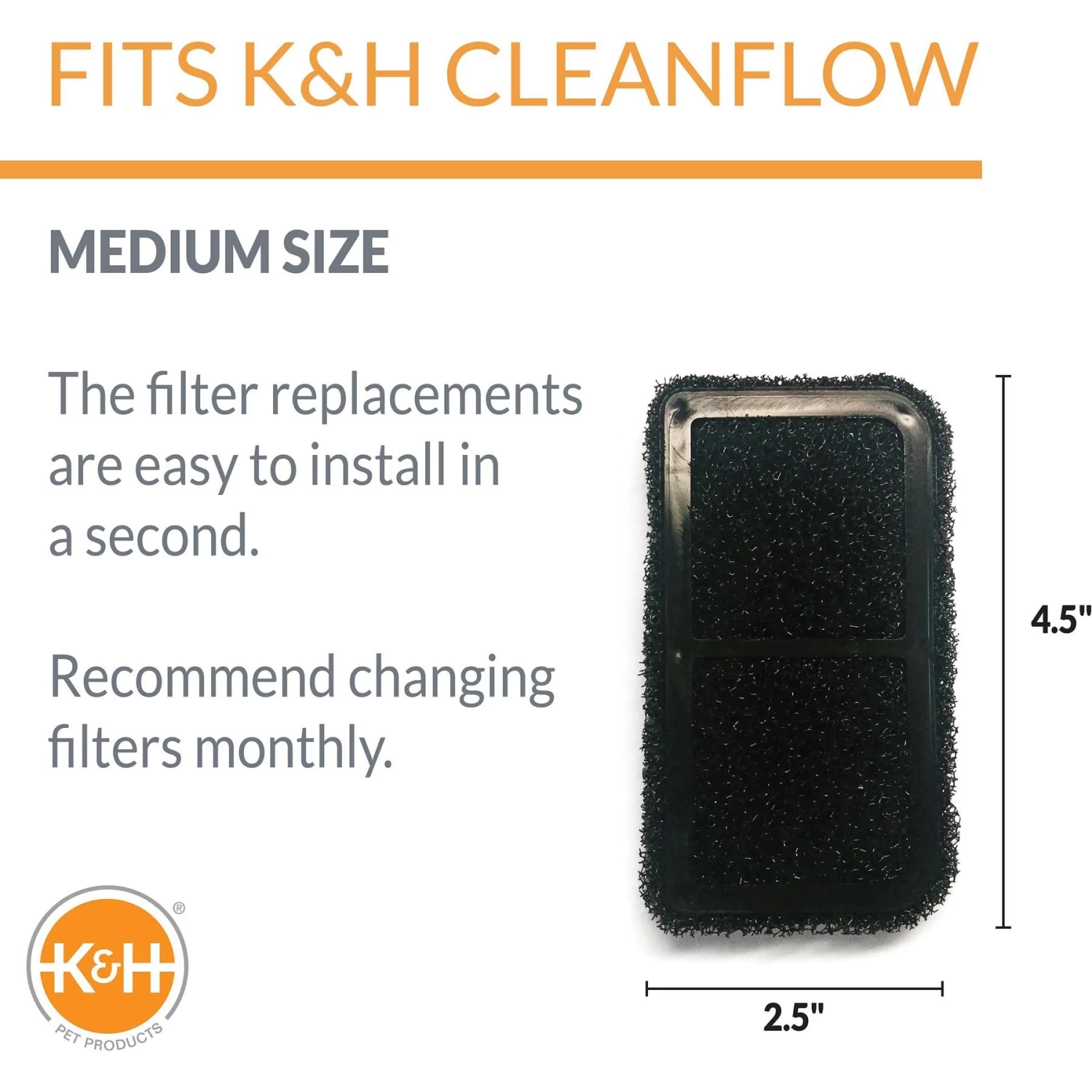 K&H Pet Products CleanFlow 3-Pack Replacement Filter Cartridges - Image 2