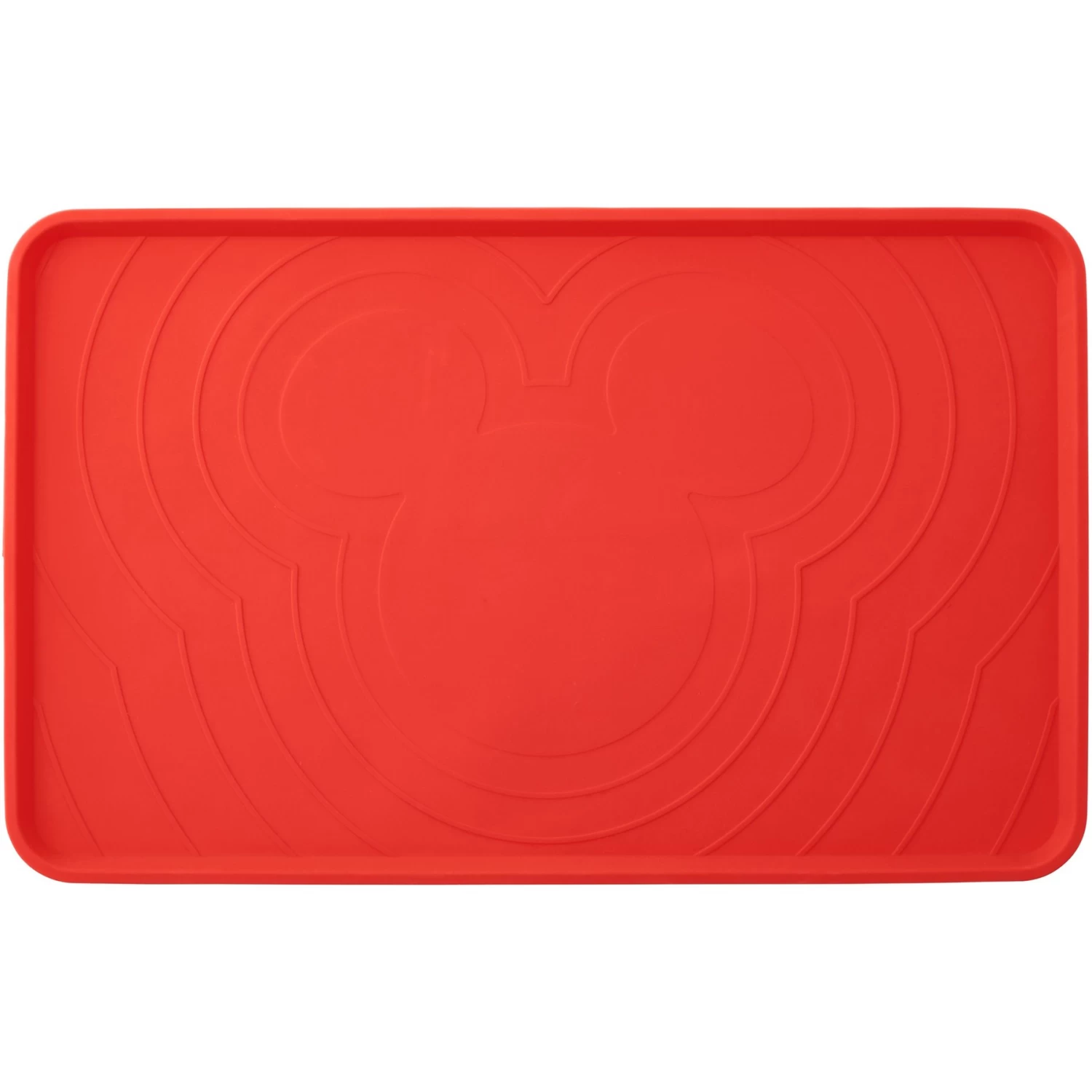 Disney Mickey Silicone Dog & Cat Food Mat & Disney Mickey Mouse Red Deco Stainless Steel & Melamine Dog & Cat Bowl - Image 2