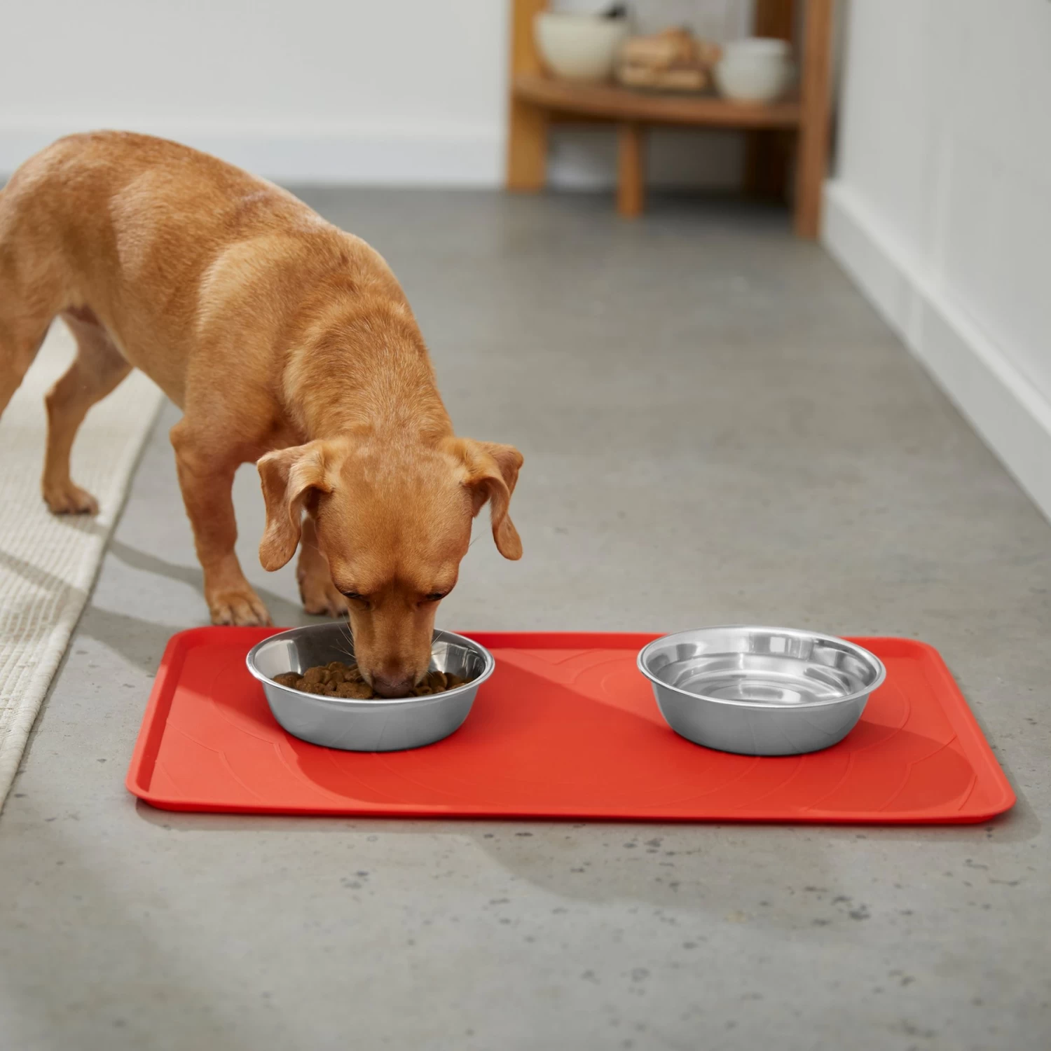 Disney Mickey Silicone Dog & Cat Food Mat & Disney Mickey Mouse Red Deco Stainless Steel & Melamine Dog & Cat Bowl - Image 4