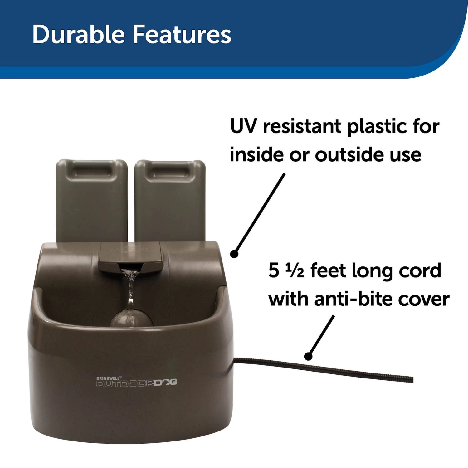 PetSafe Drinkwell Outdoor Plastic Dog & Cat Fountain - Image 8